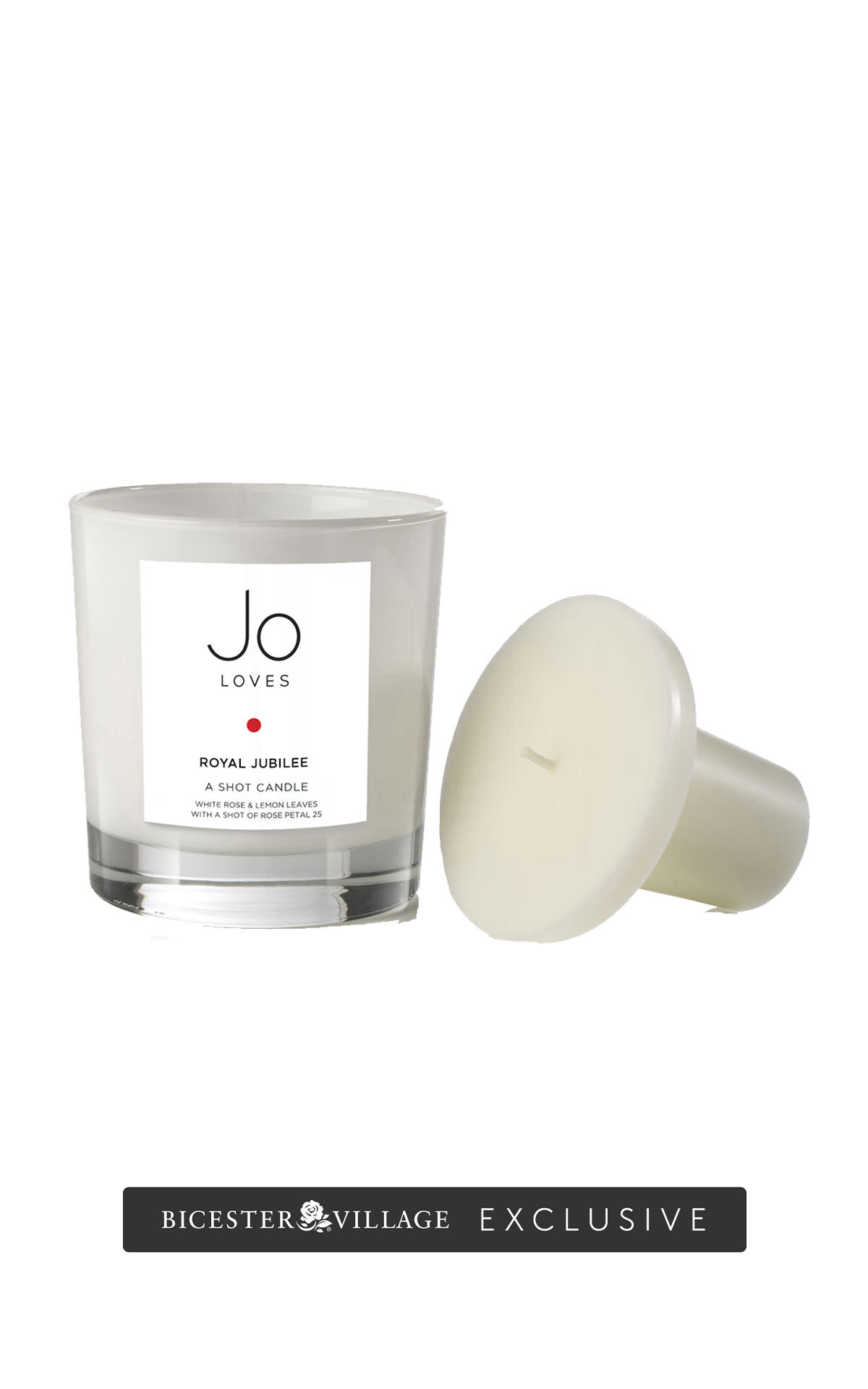Jo Loves Royal jubilee shot candle from Bicester Village