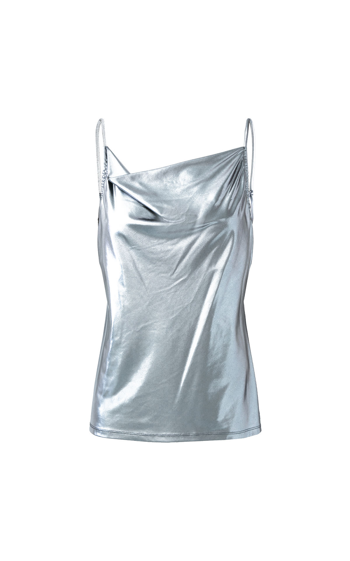 Top plateado de tirantes DKNY