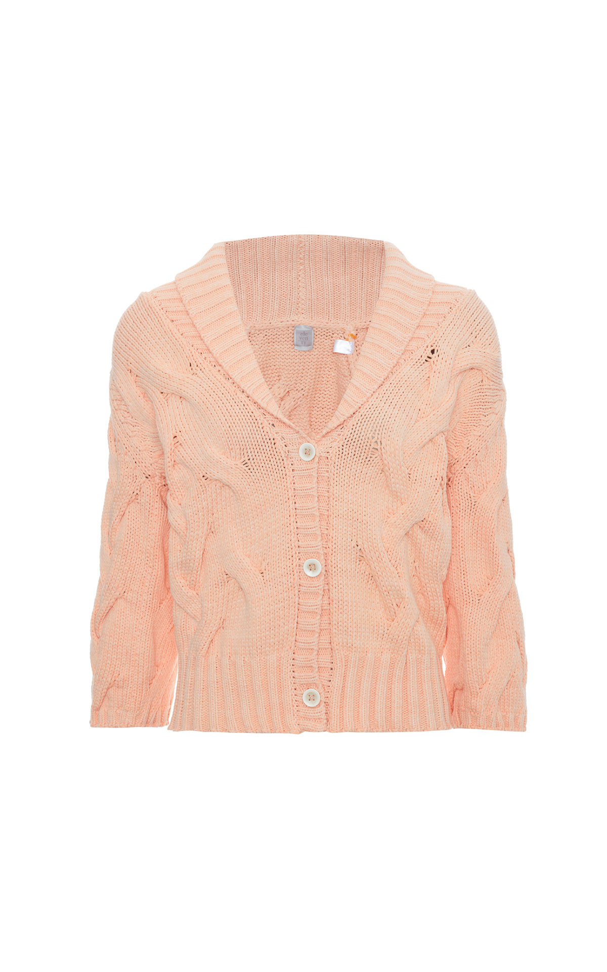 Eleventy Cable shawl collar cardigan womens from Bicester Village