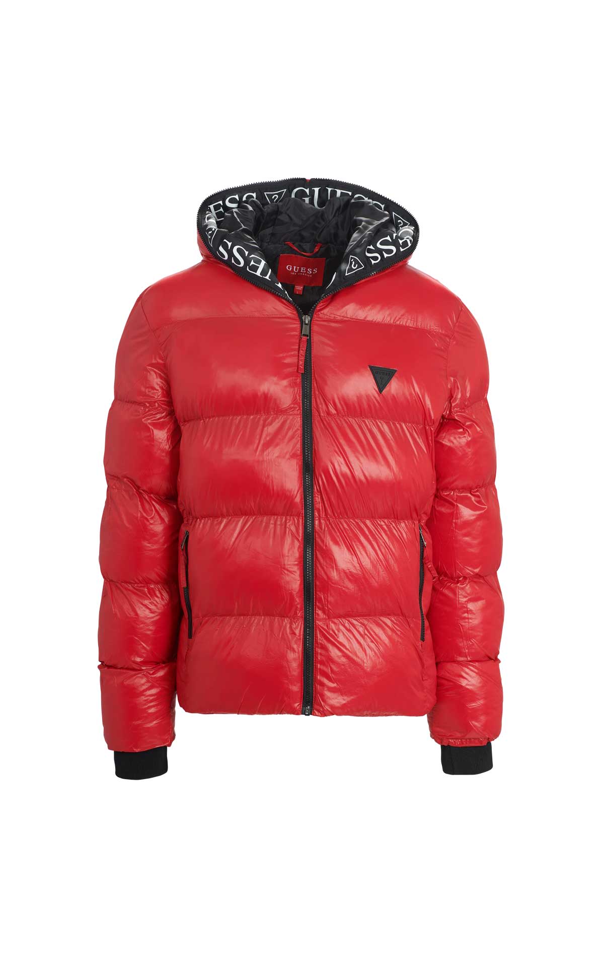 Red anorak Guess