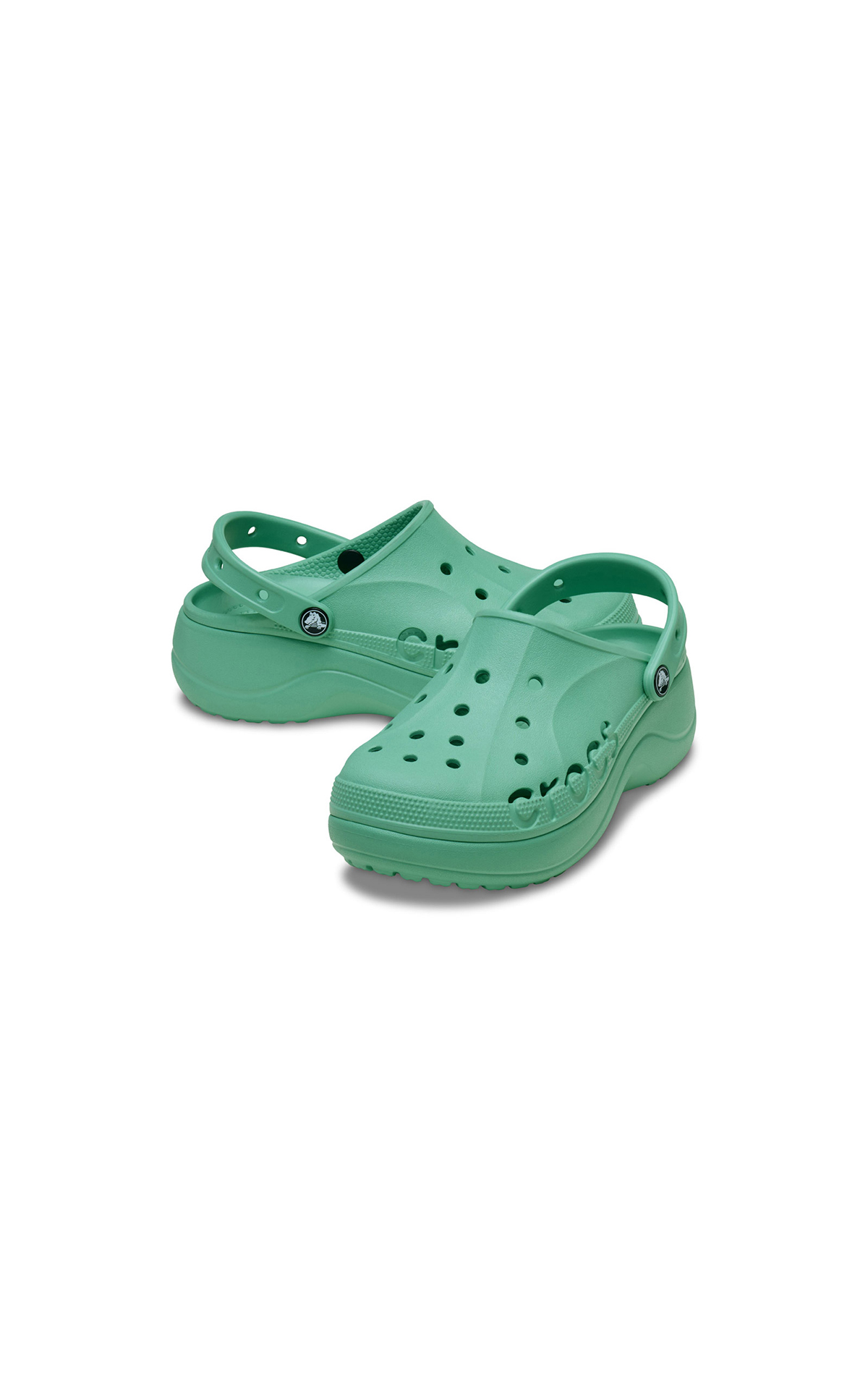 Crocs Green Baya Platform Clog