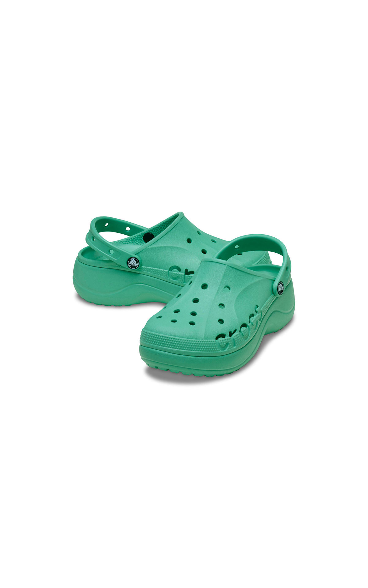 Crocs Green Baya Platform Clog