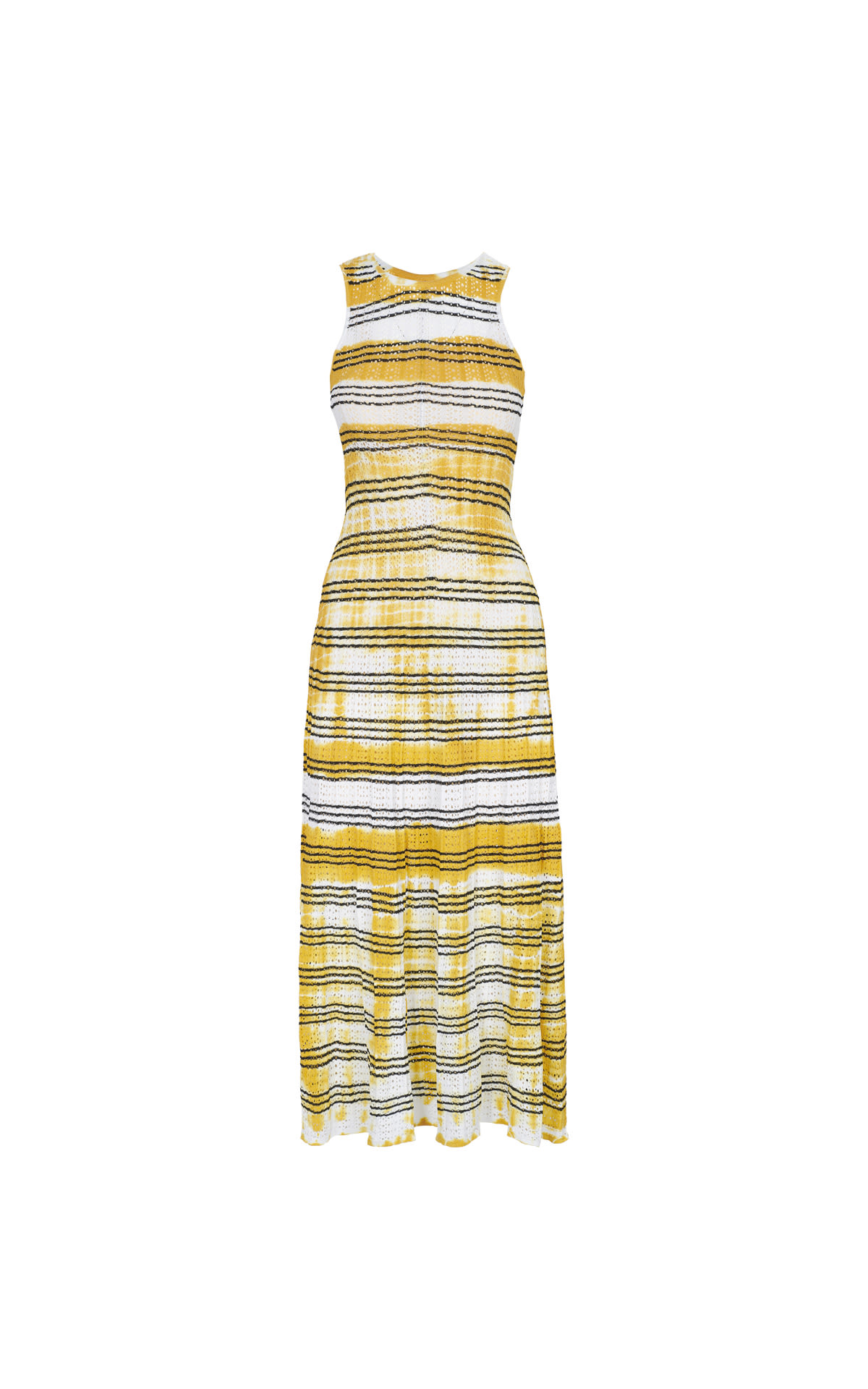 Yellow striped dress Sandro