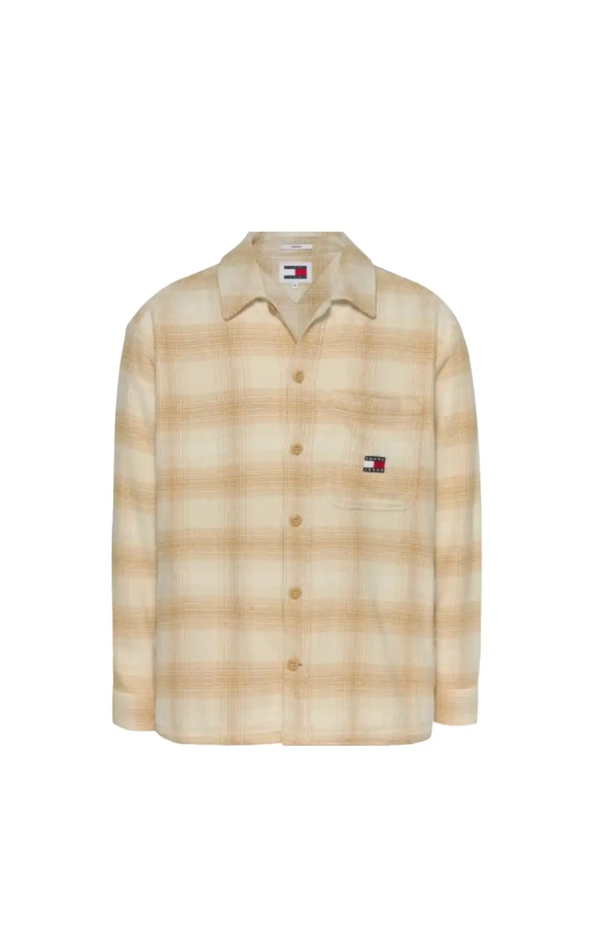 Tommy Hilfiger beige Checked overshirt La Vallée Village