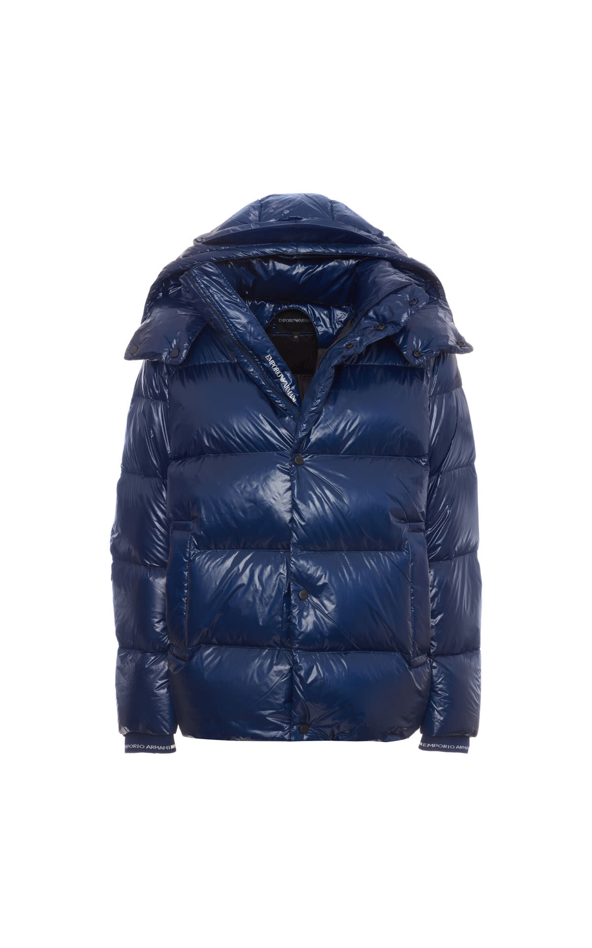 Armani Blue down puffer from Bicester Village