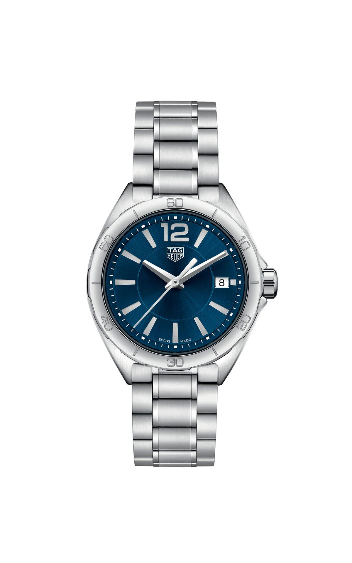 Women's watch with blue dial and silver strapTAG Heuer