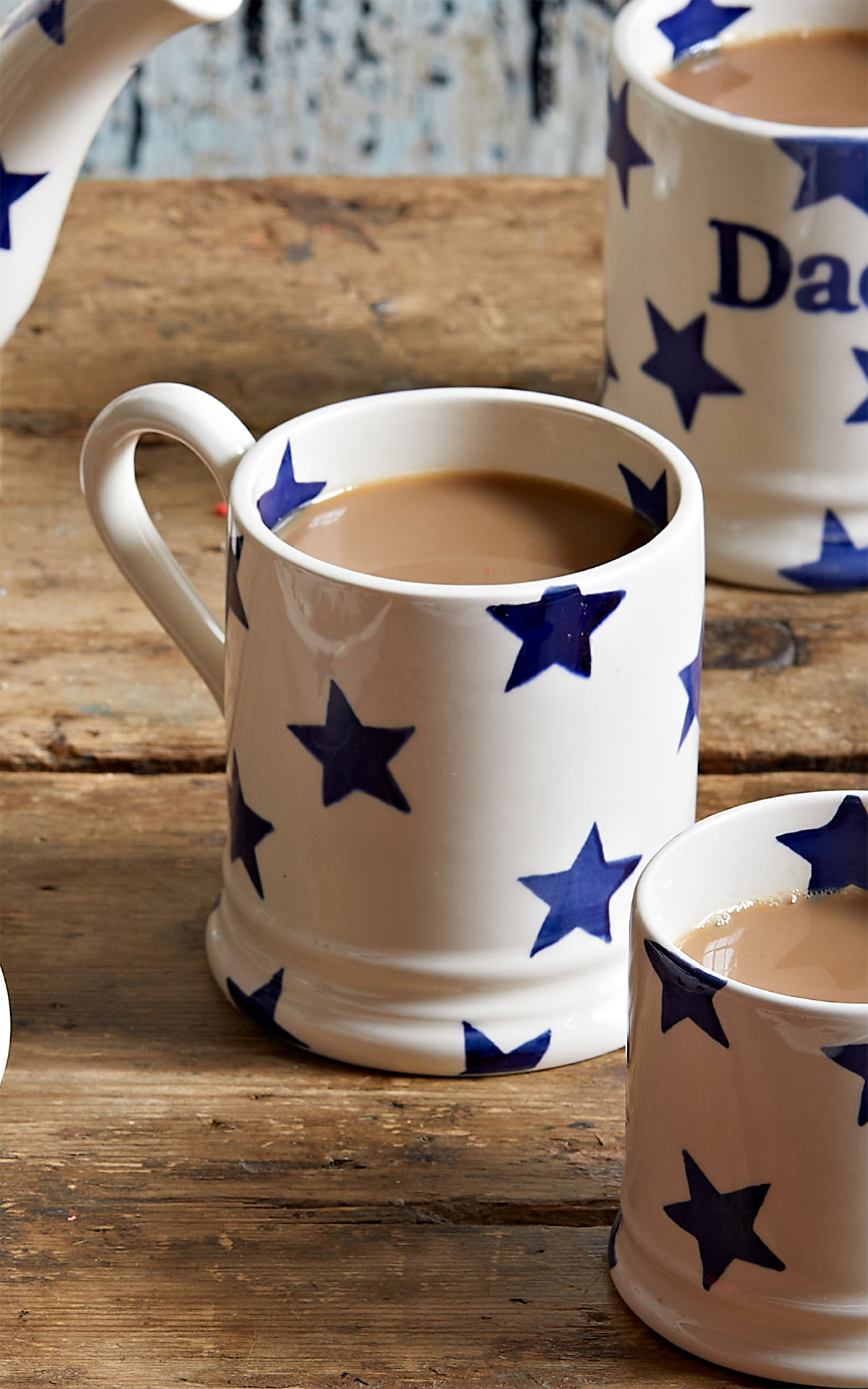 Emma Bridgewater Blue star half pint mug from Bicester Village
