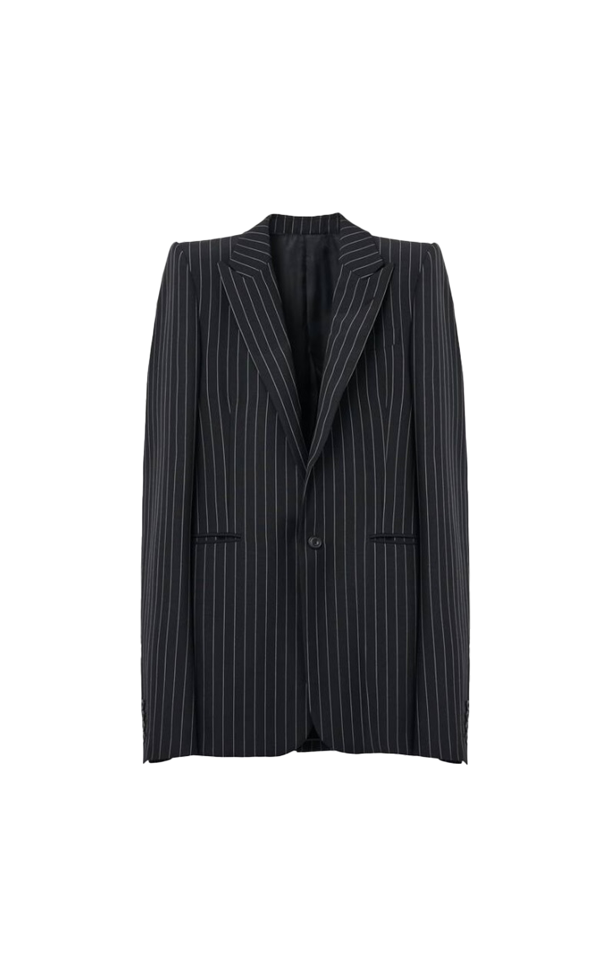 McQueen Pinstripe stacked shoulder jacket La Vallée Village