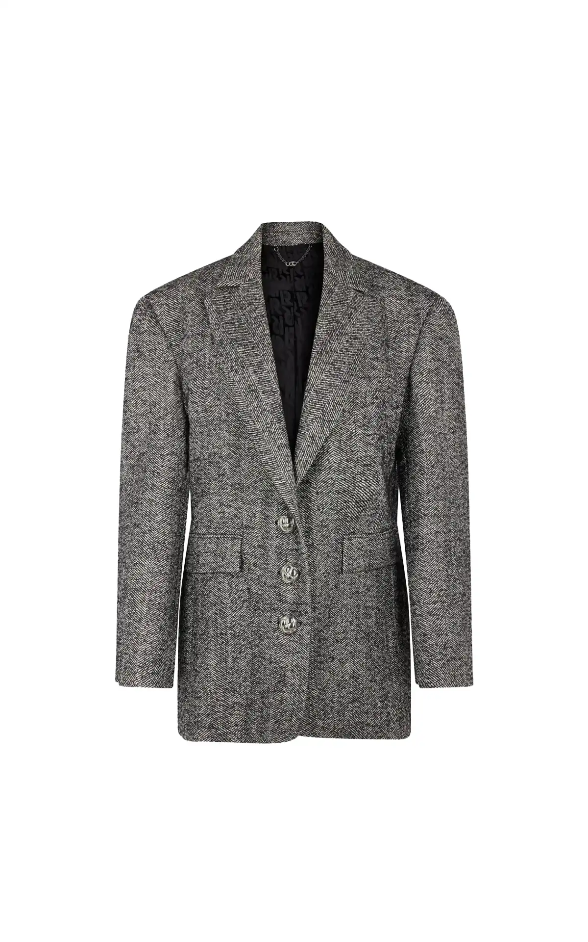Rabanne Black and white jacket La Vallée Village