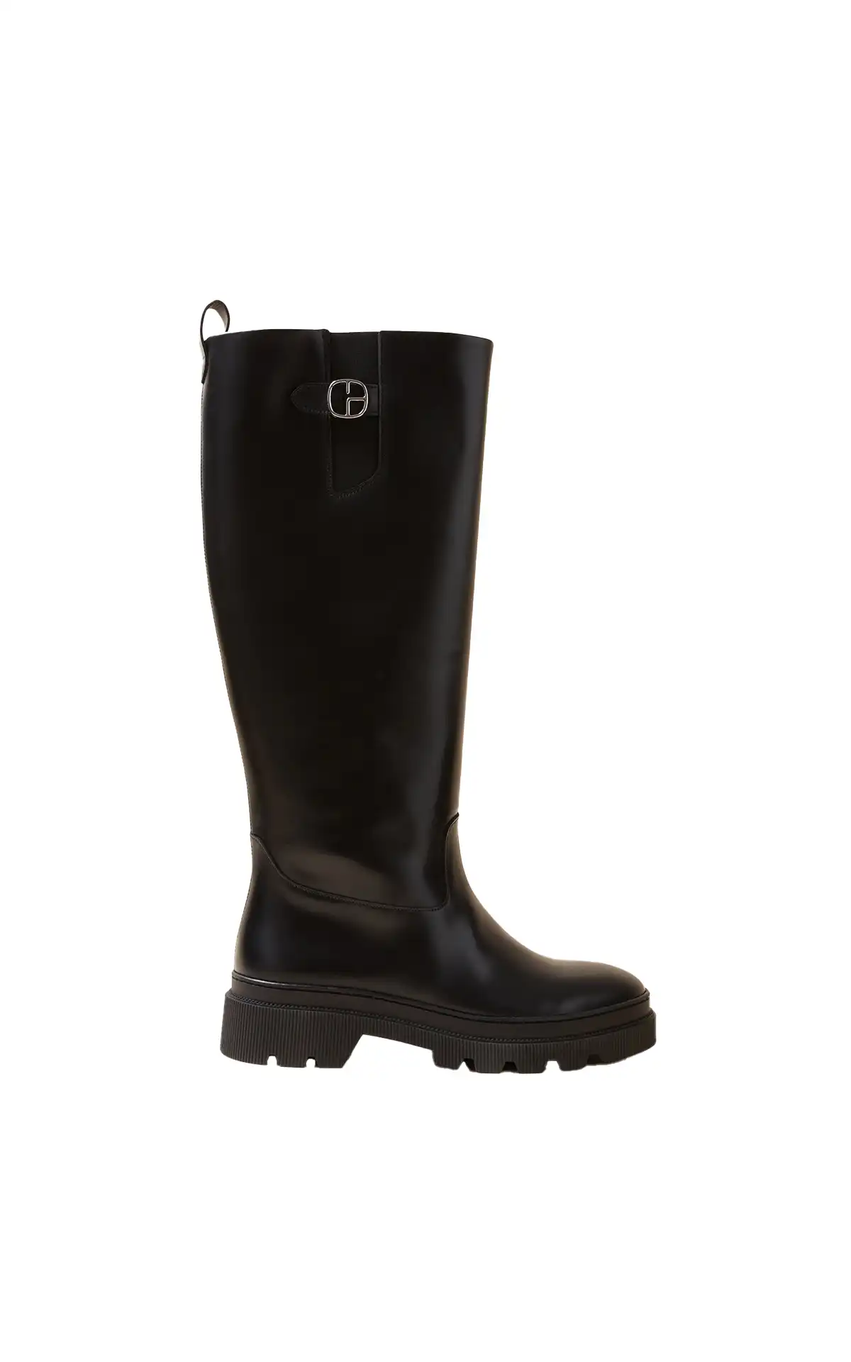 Claudie Pierlot Bottes hautes noires en cuir La Vallée Village