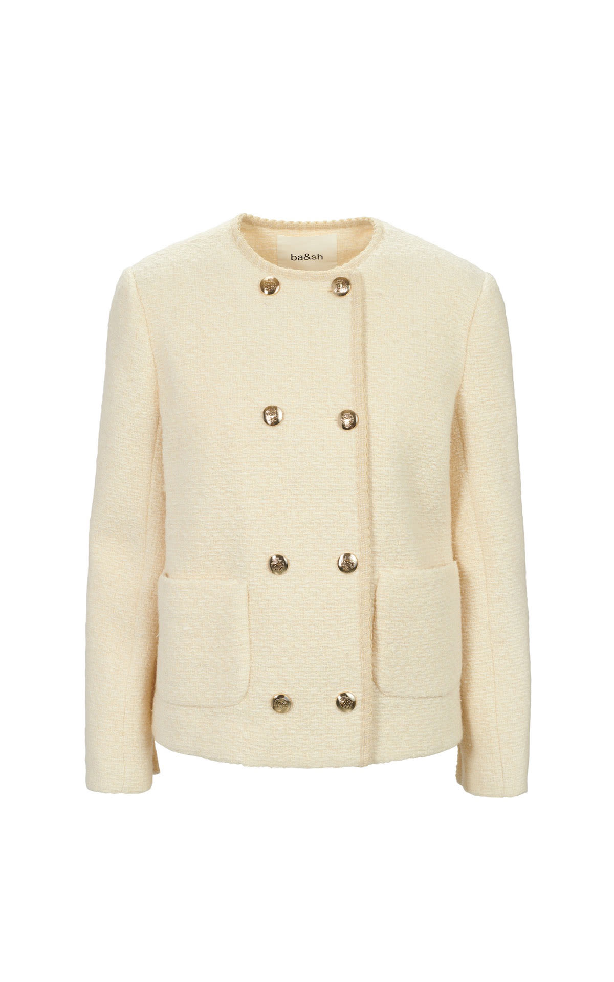 Cream buttoned jacket ba&sh outlet barcelona la roca village