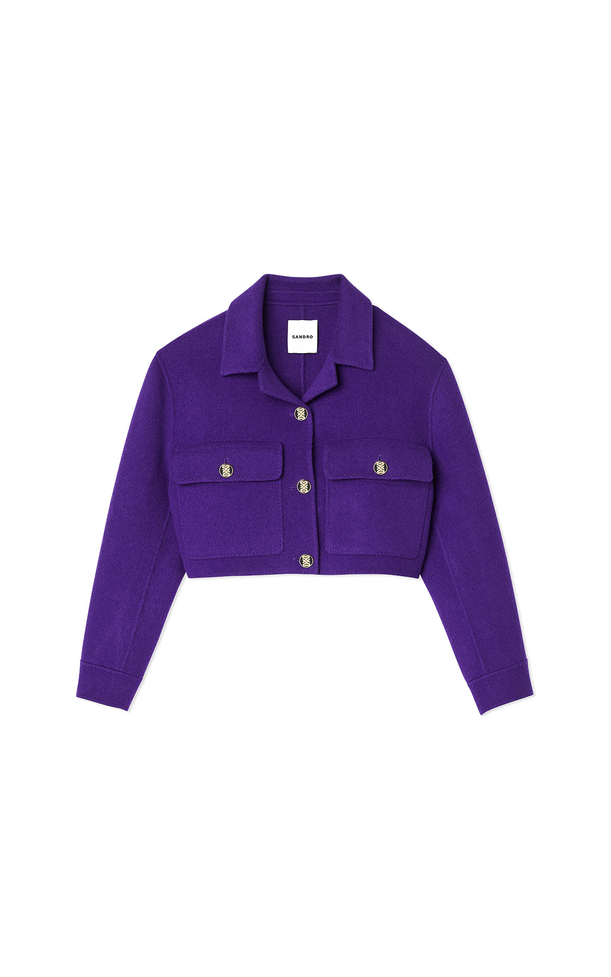 Lilac crop jacket Sandro