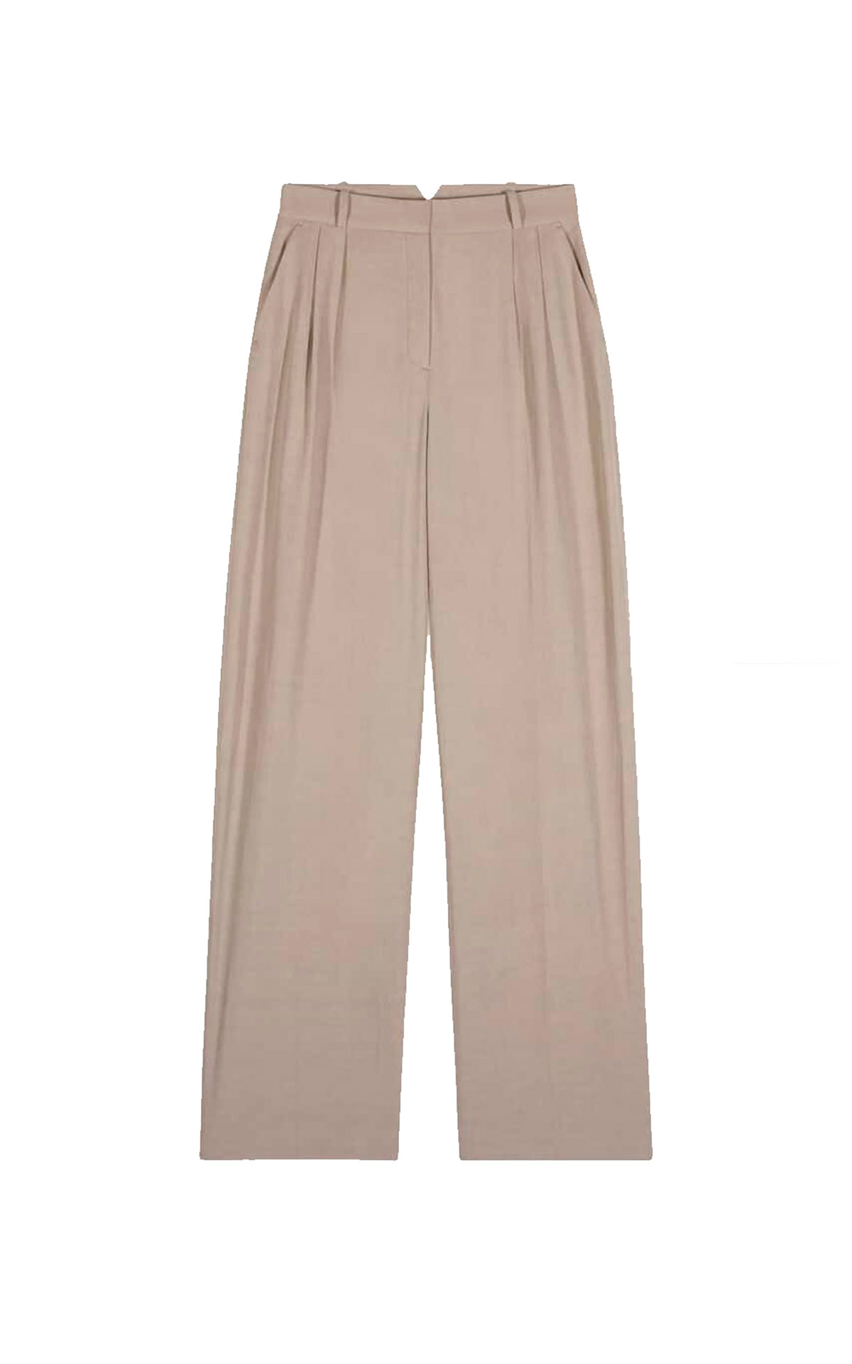 Beige flared suit trousers  ba&sh outlet barcelona la roca village