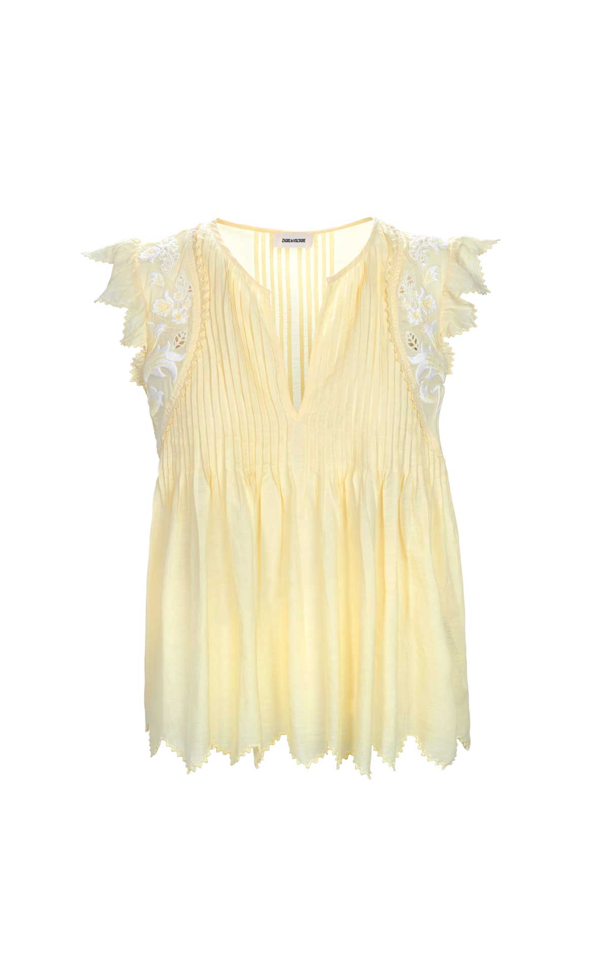 Peated yellow shirt Zadig & Voltaire
