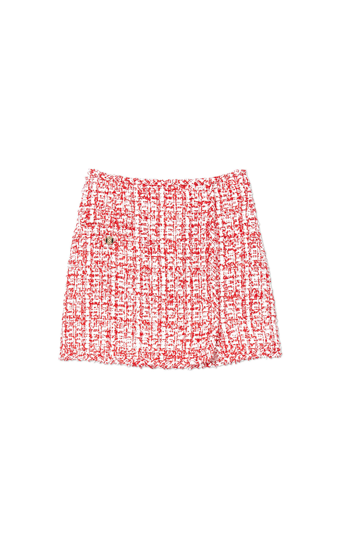 Red and white mini skirt Sandro outlet barcelona la roca village