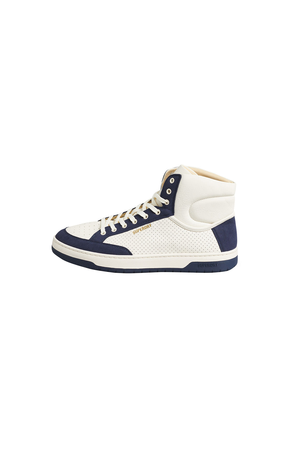 Superdry Off white and navy trainers mens from Bicester Village