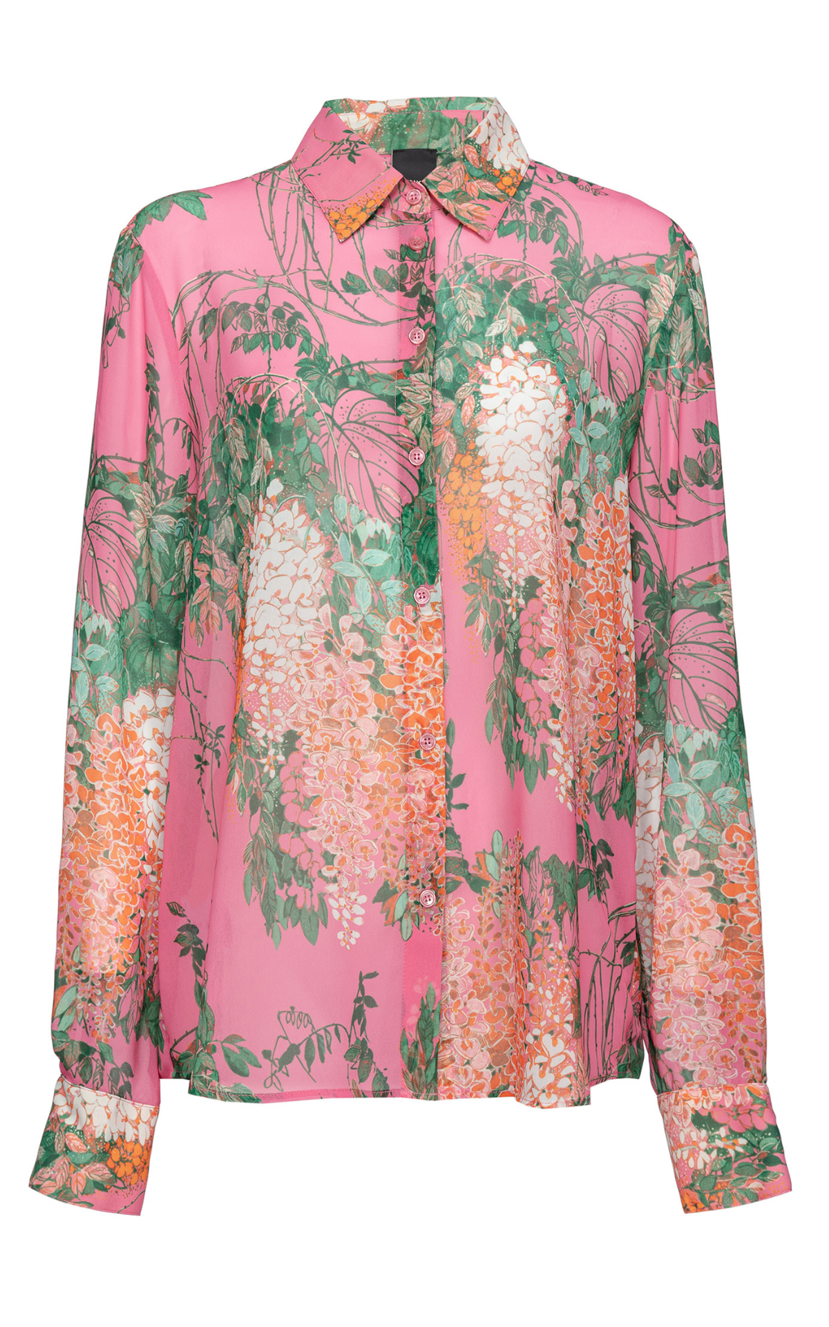 Georgette shirt with floral print