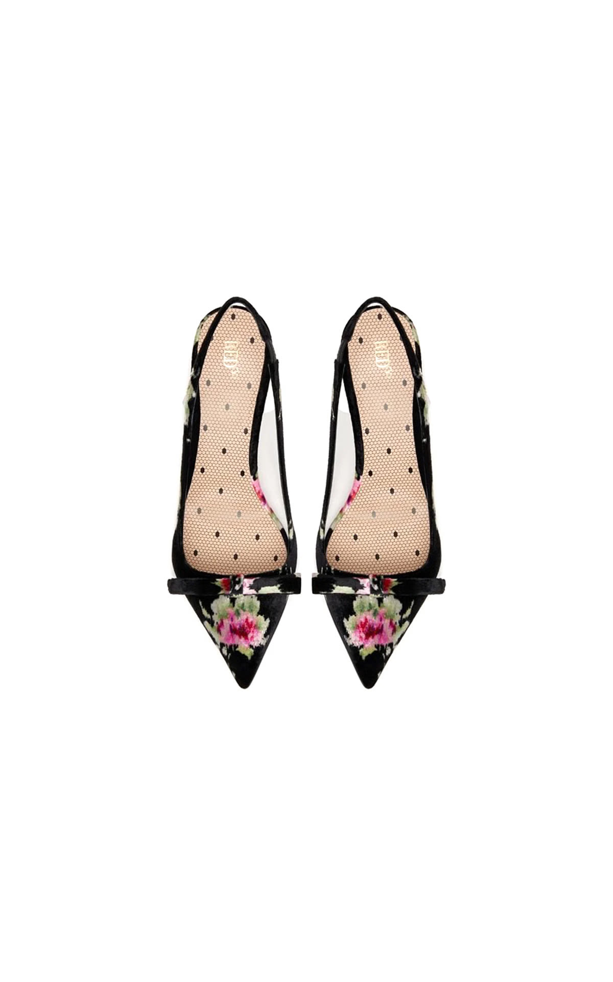 Floral sandals with transparent pvc inserts RedValentino