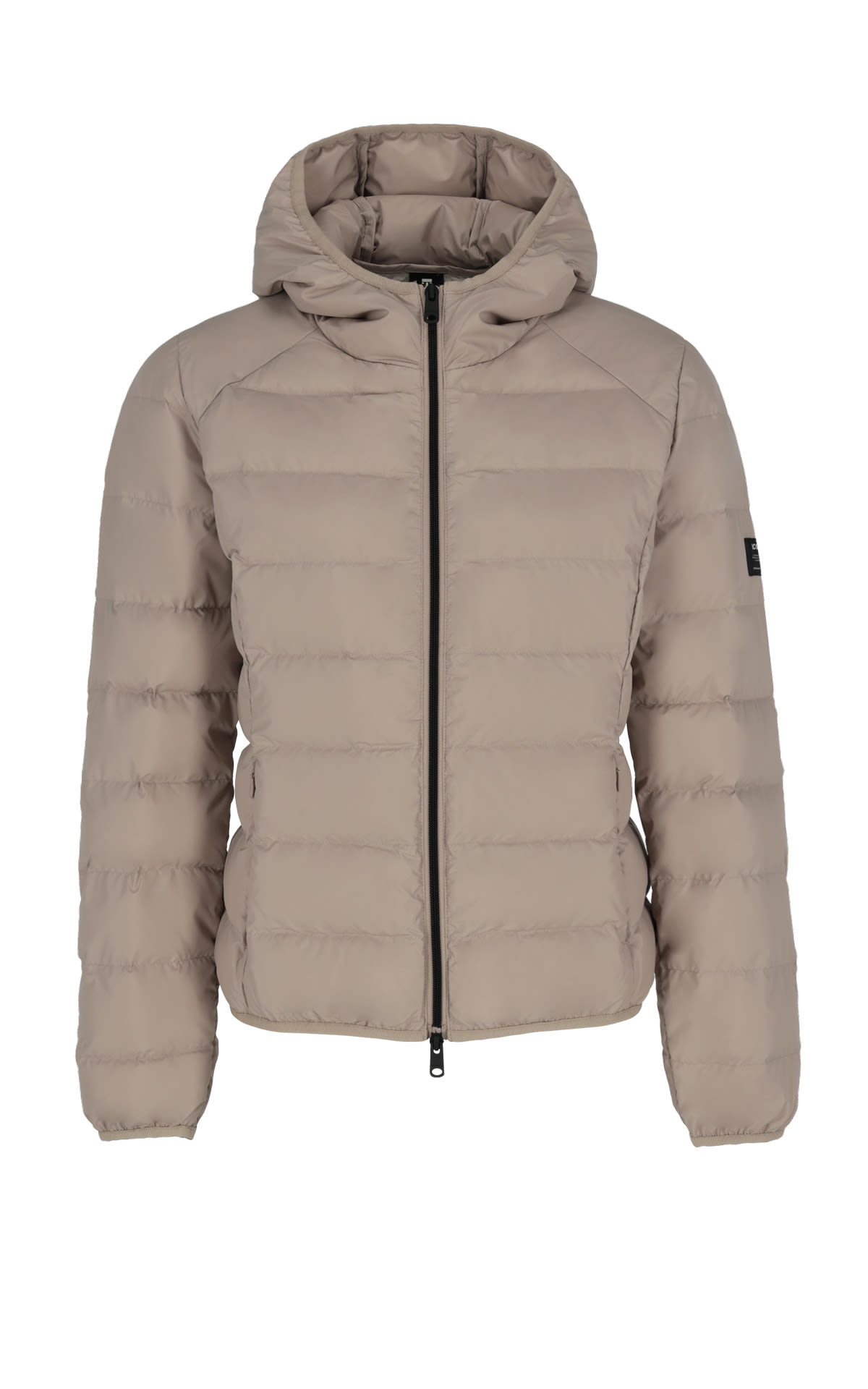 Hooded down jacket ecoalf