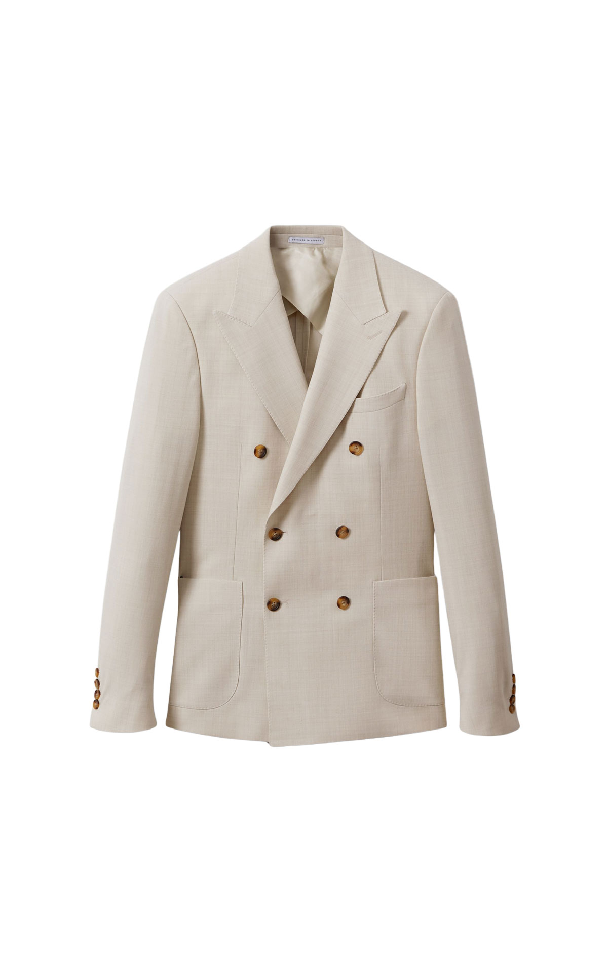 Reiss  Belmont-Db Wool Blend Blazer Stone from Bicester Village
