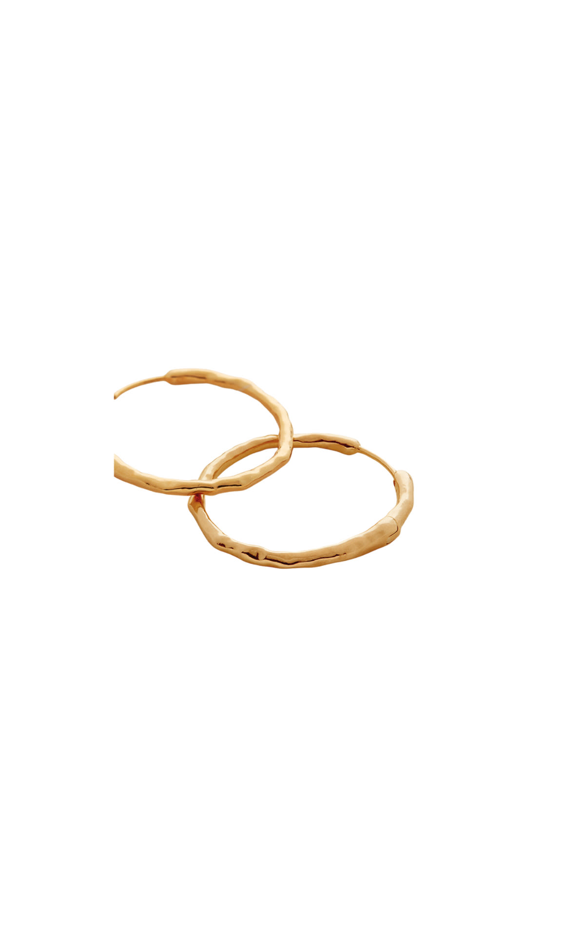 Monica Vinader 18ct Gold Vermeil Siren Muse Medium Hoop Earrings from Bicester Village