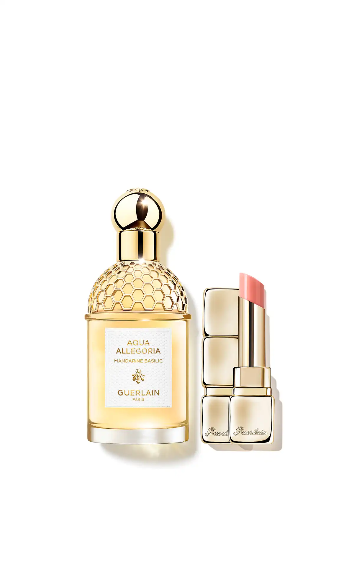 Guerlain Set Aqua Allegoria Mandarine Basilic eau de toilette 75 ml & Kiss Kiss Bee Glow n°309 La Vallée Village