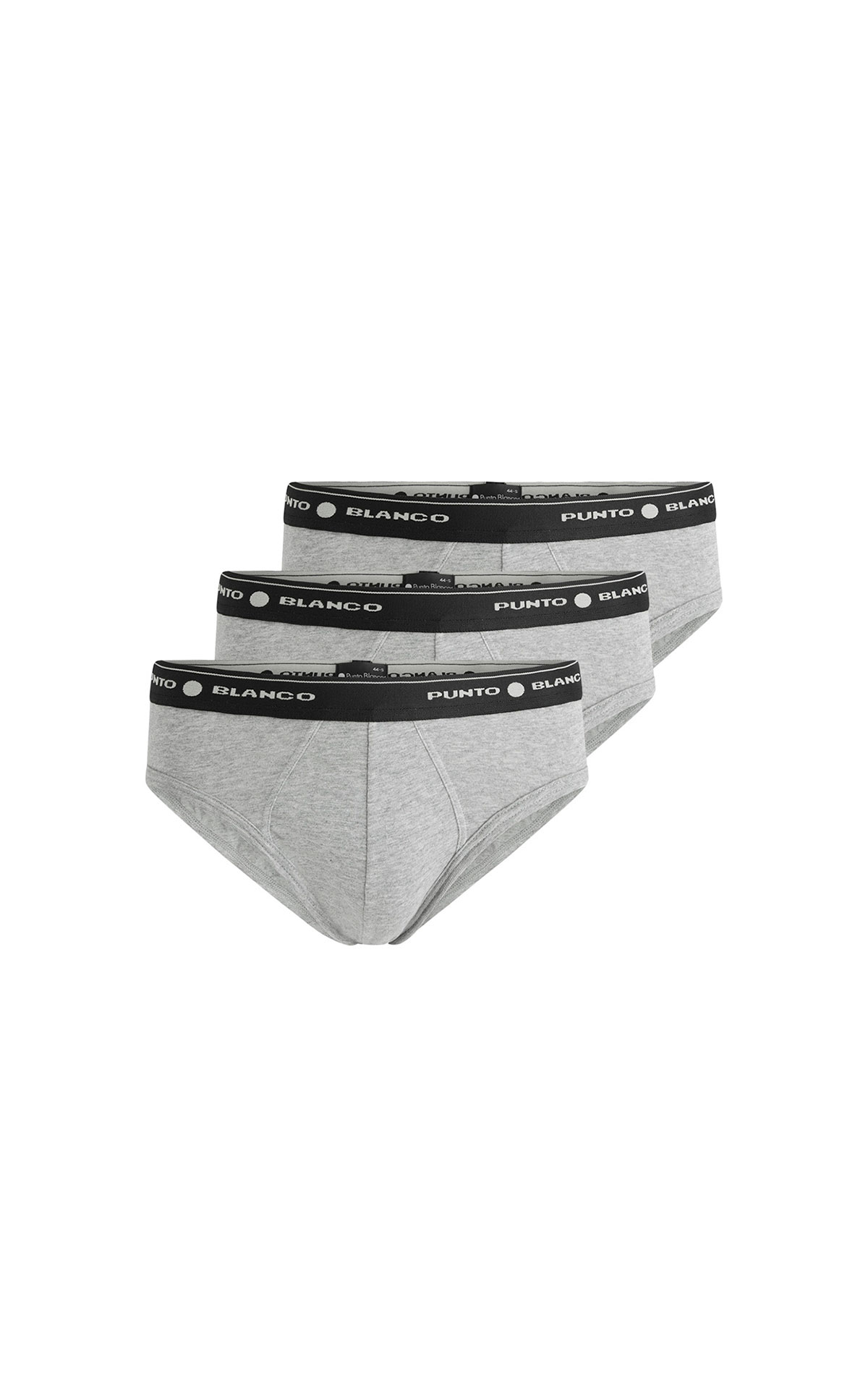 Pack de calzoncillos grises punto blanco