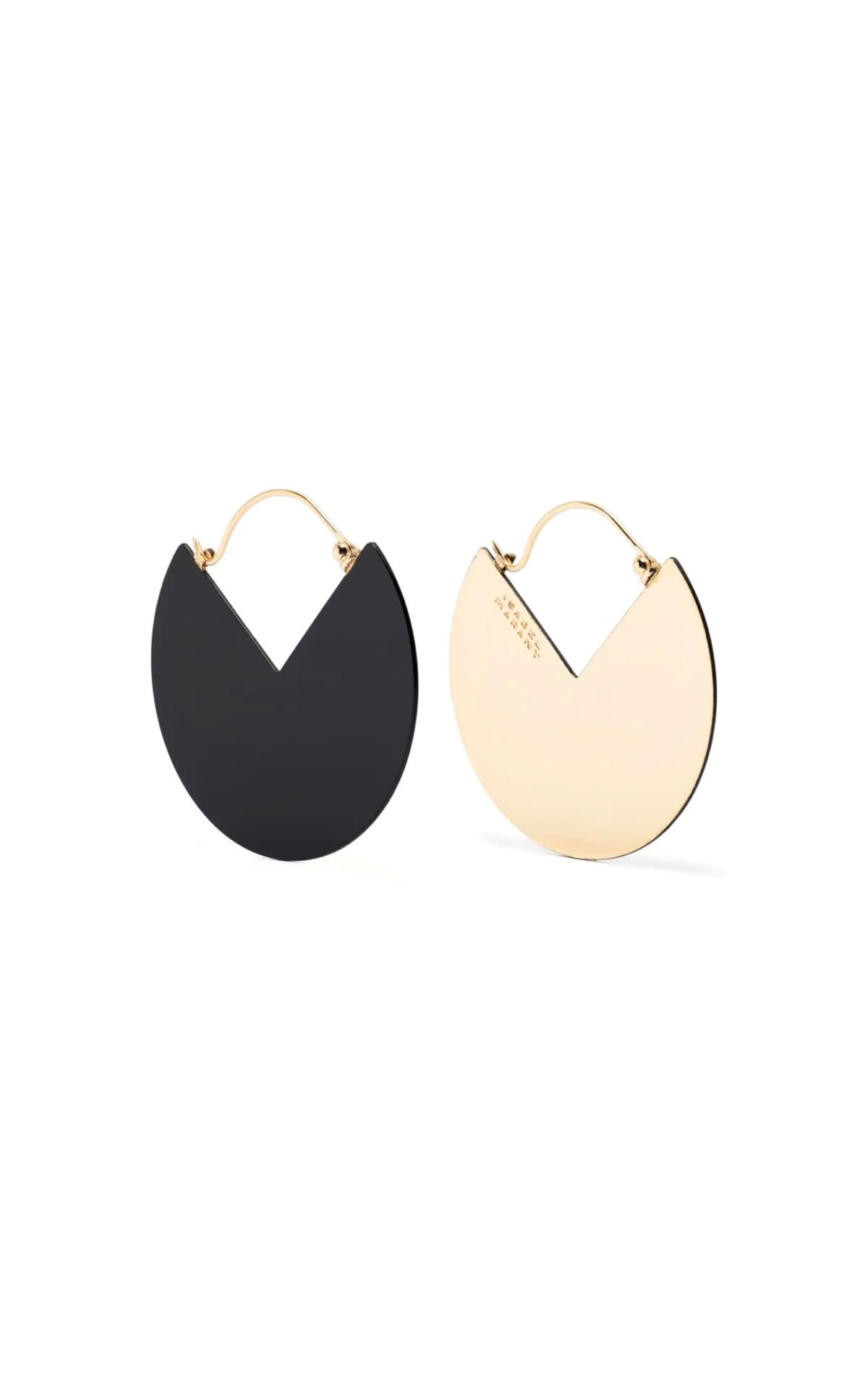 Isabel Marant  Engraved dual tone earrings  from Bicester Village