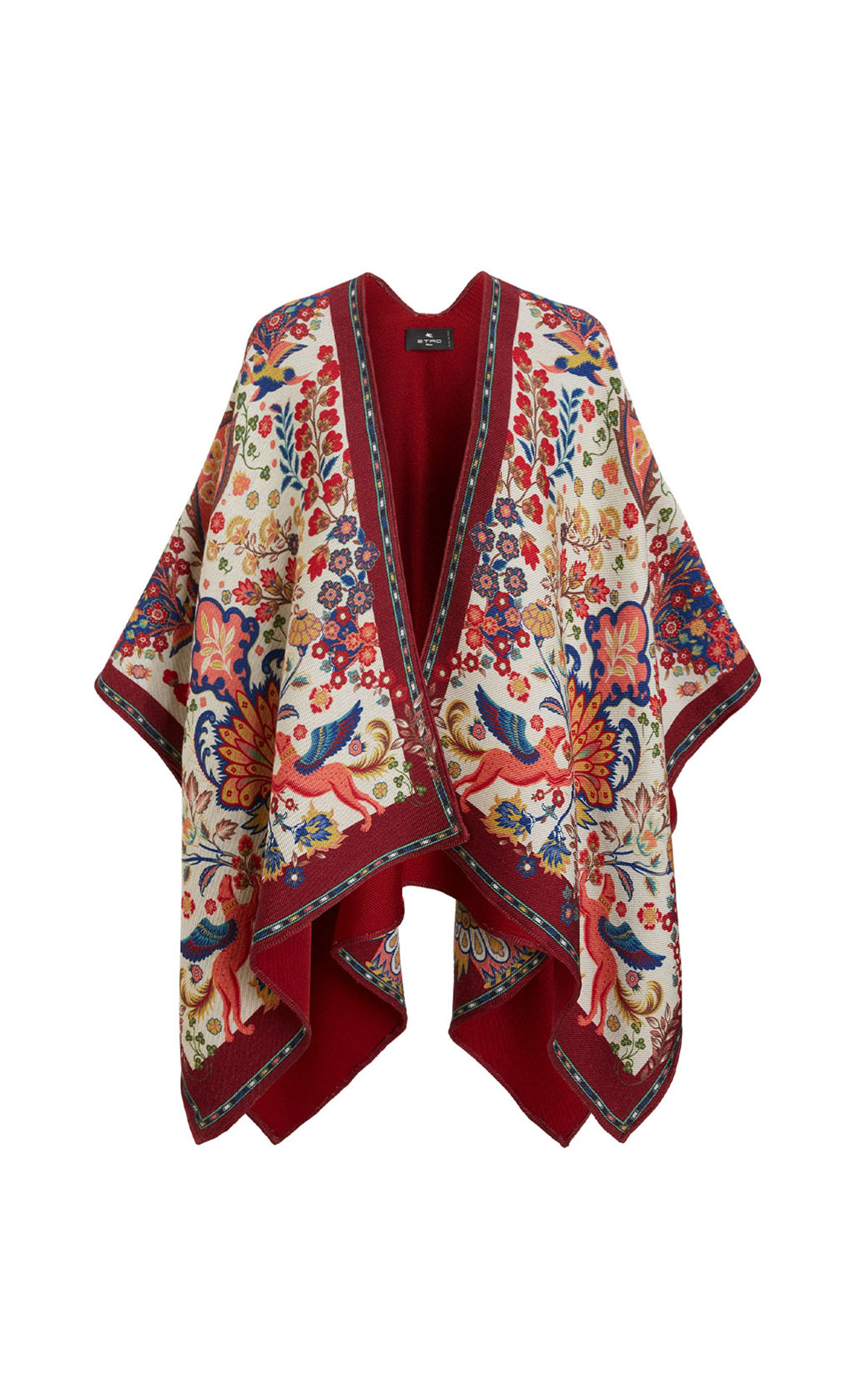 Printed wool cape Etro outlet barcelona la roca village