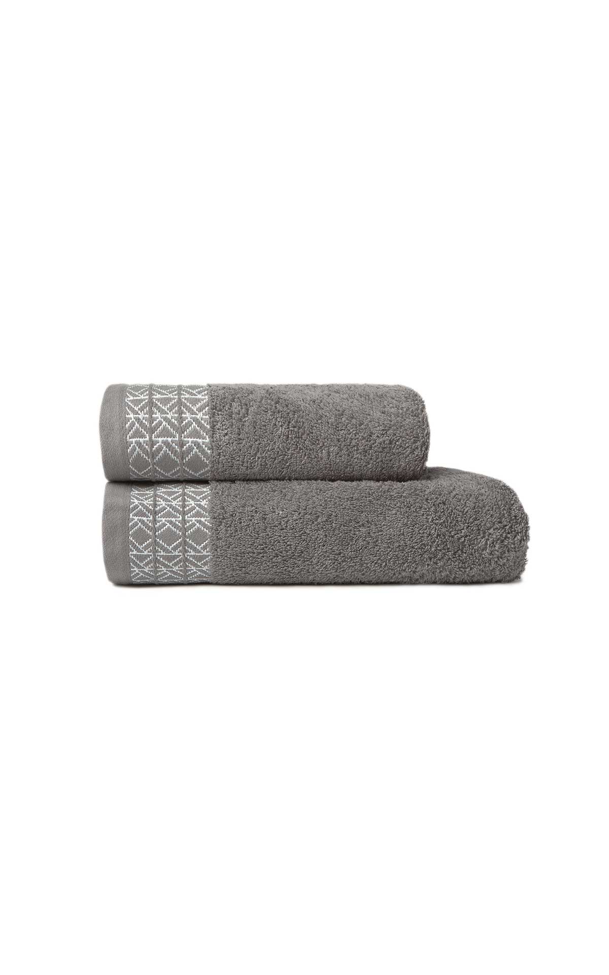 Set 2 grey towels Textura
