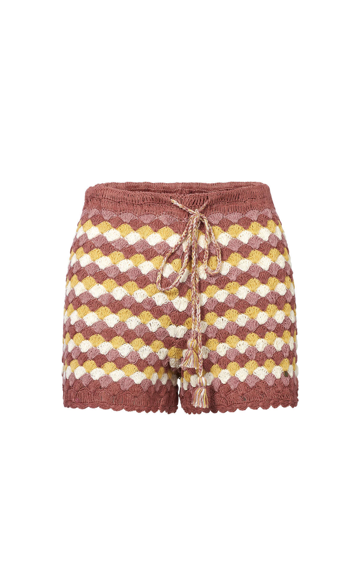 Pantalón corto de crochet de colores Brownie