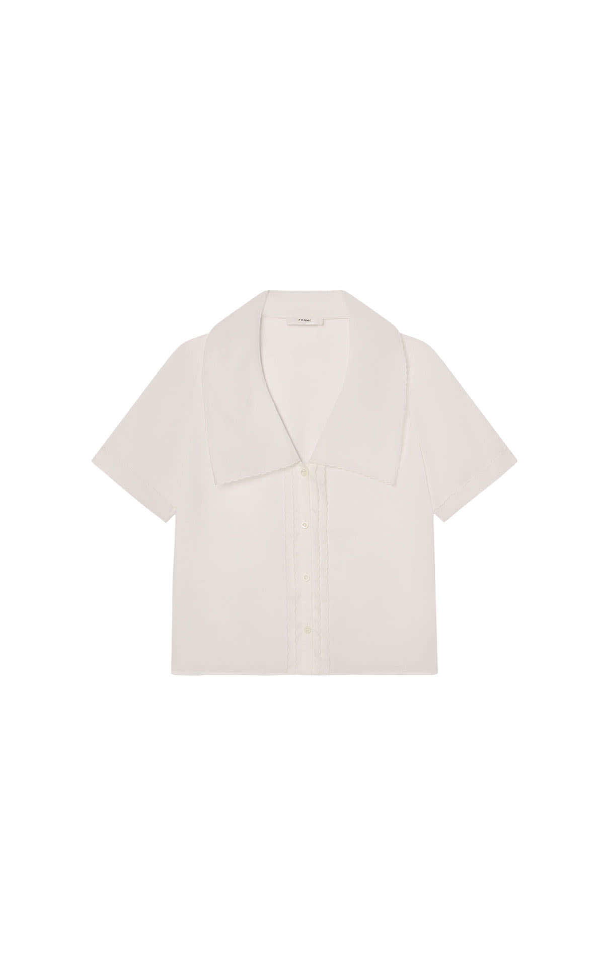 Frame The scallop sailor blouse, white from Bicester Village