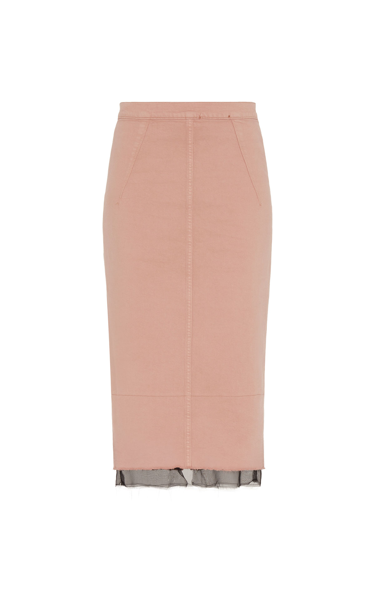 7 For All Mankind Pencil skirt cipria with chiffon from Bicester Village