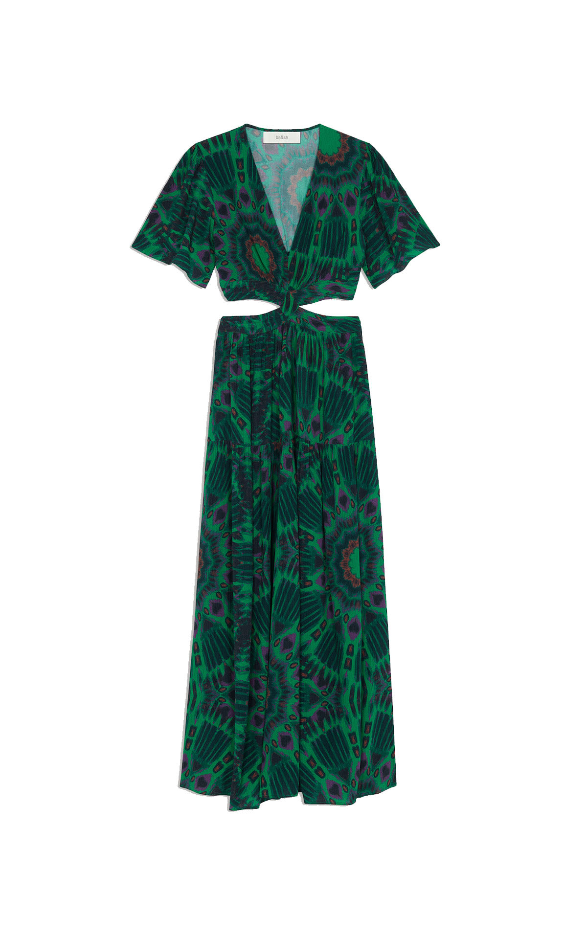 Long green printed dress Ba&sh