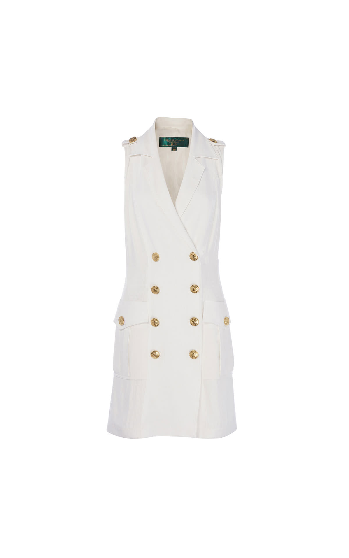 Holland Cooper Chelsea dress (oyster linen) from Bicester Village