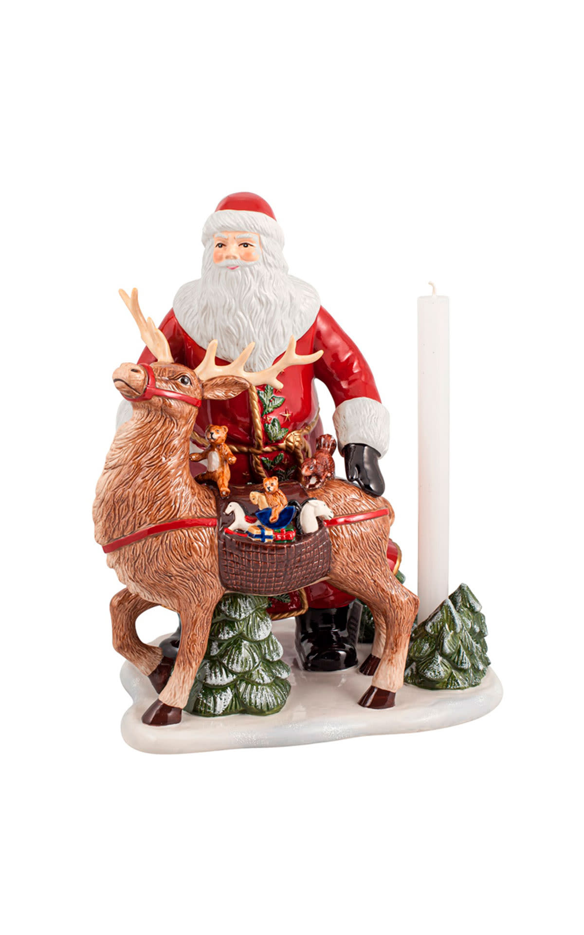Statue of Santa Claus with a reindeer decoration Villeroy & Boch