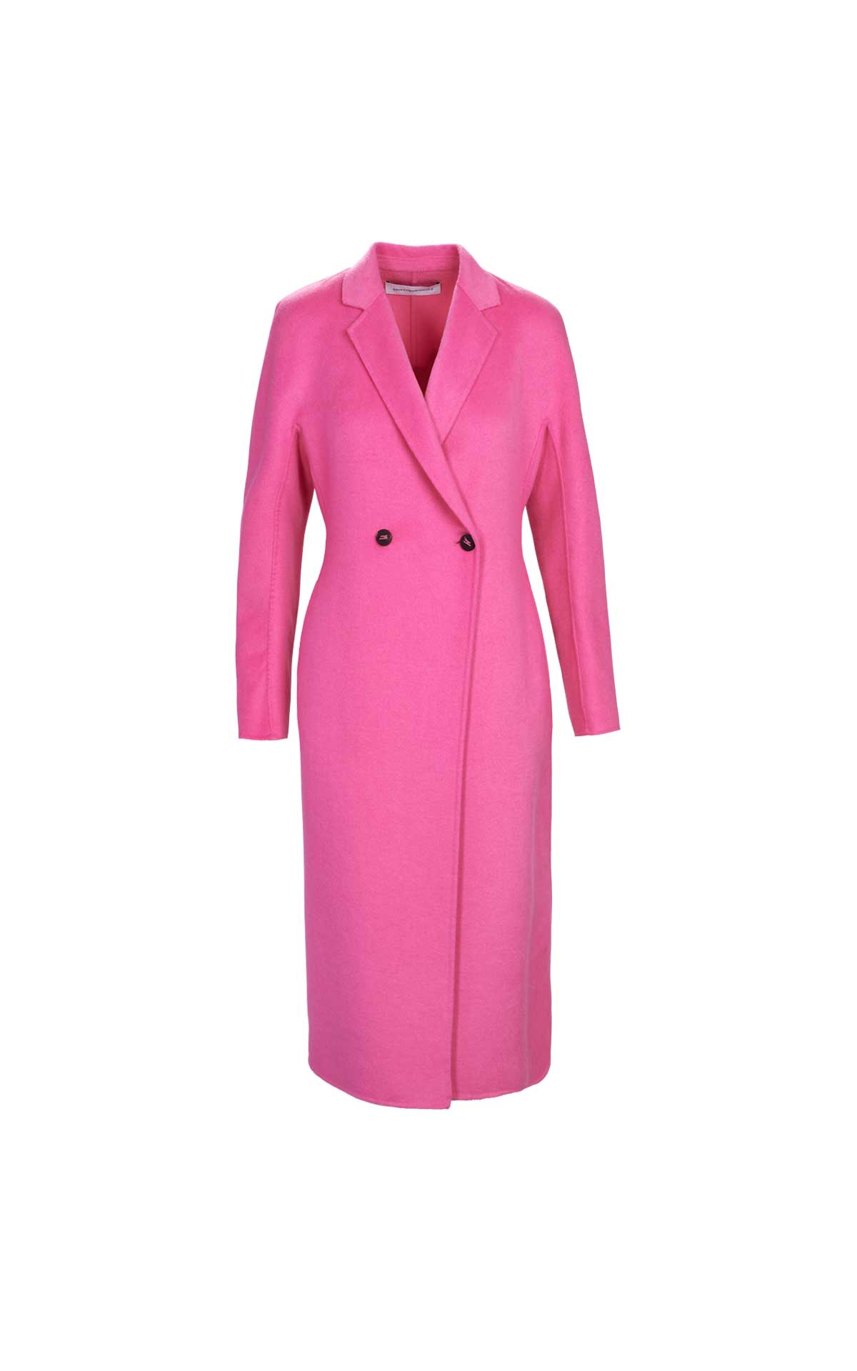 Long pink coat Adolfo Dominguez outlet madrid las rozas village