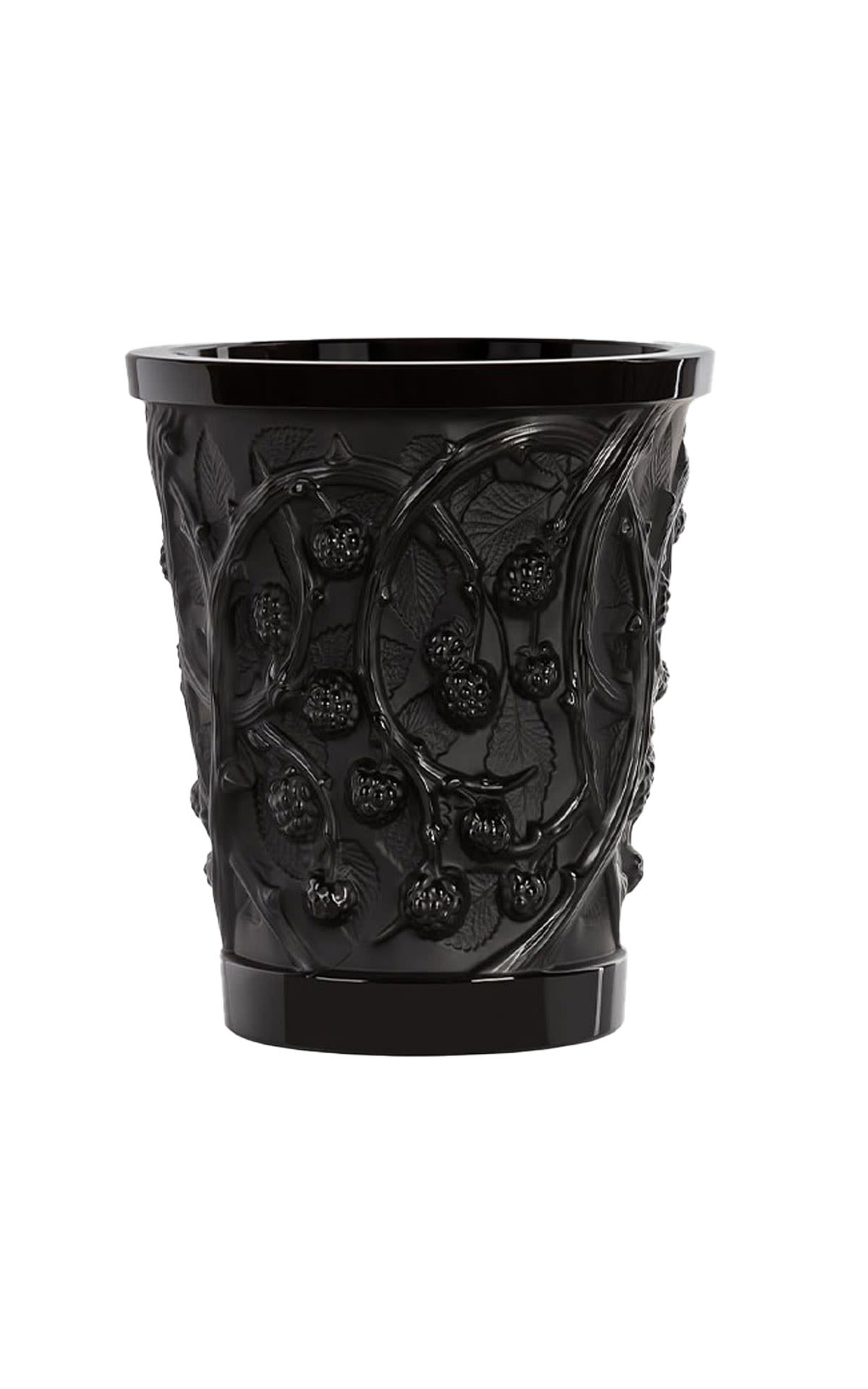 Lalique Mures black vase from Bicester Village