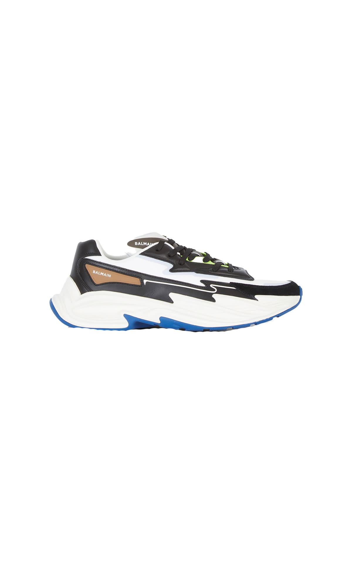 Balmain Run-row-faux in leather & suede from Bicester Village