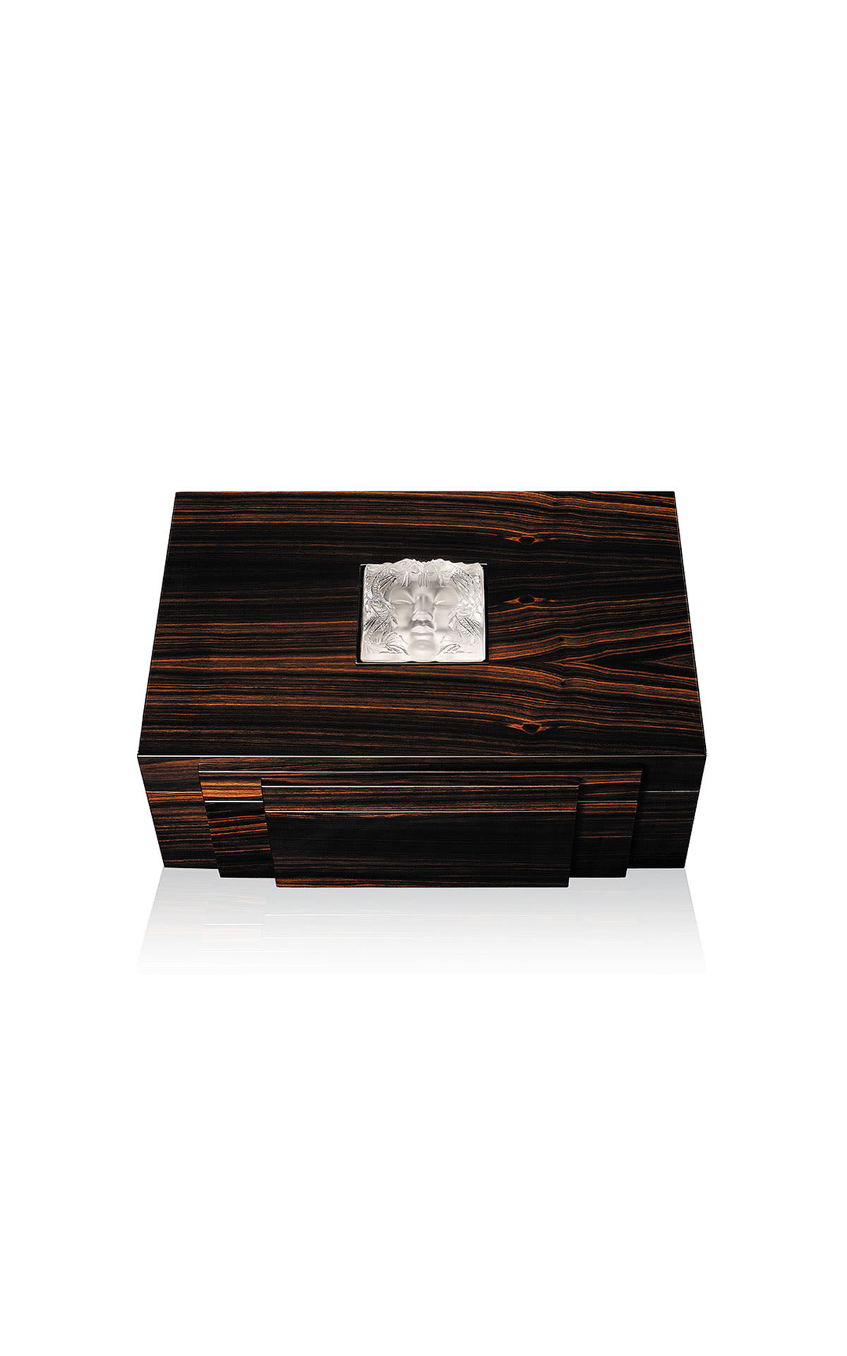 Lalique Masque de femme cigars ebony box  from Bicester Village