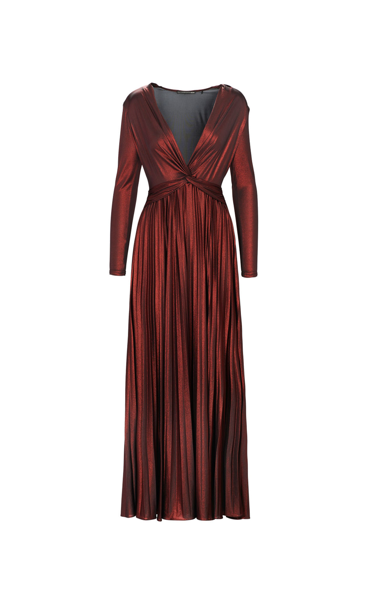 Long red dress Lola casademunto outlet barcleona la roca village