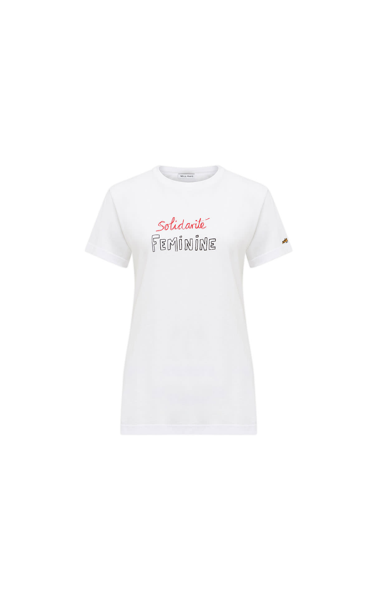 Bella Freud Solidarite feminine t-shirt white from Bicester Village