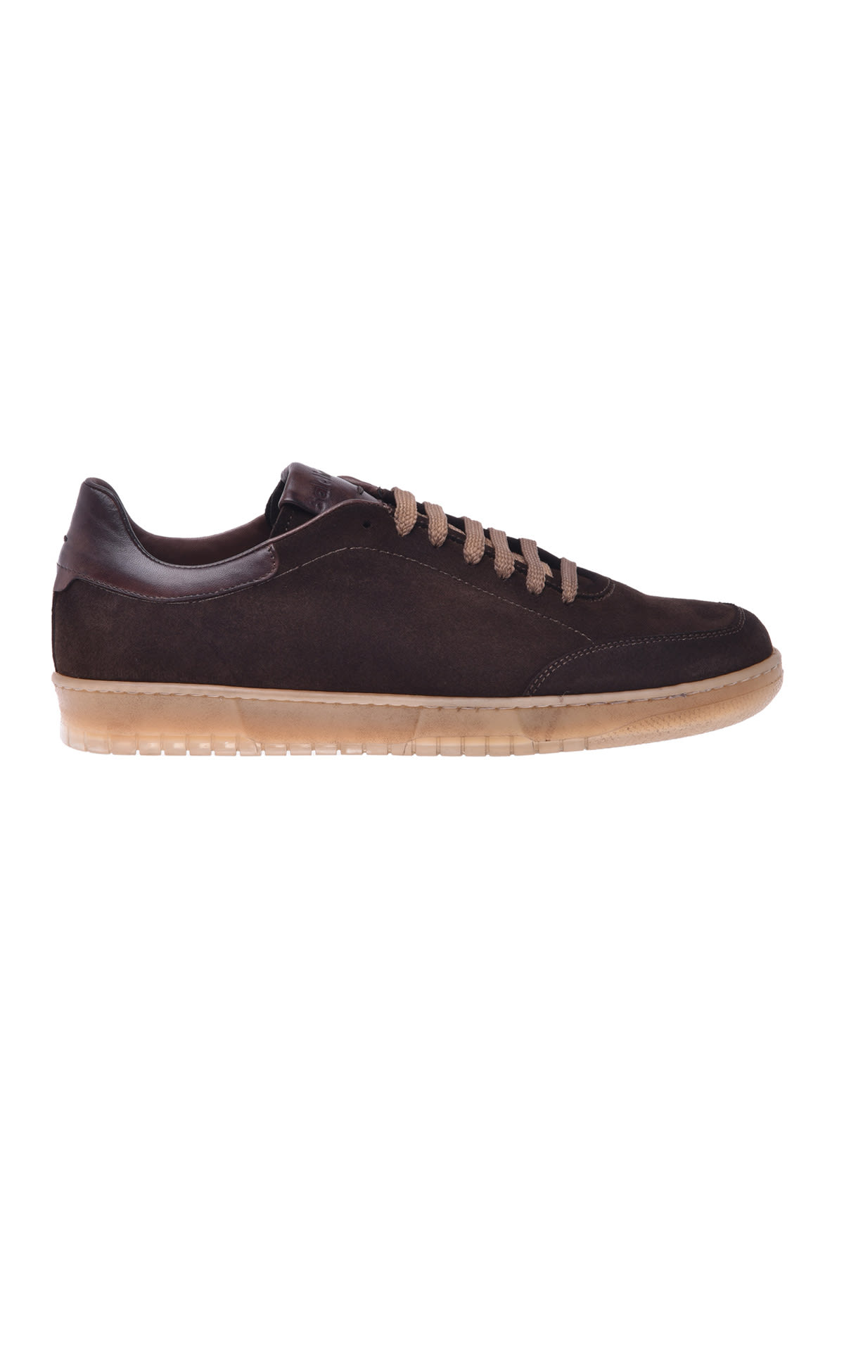 Brown leather sneaker Baldinini