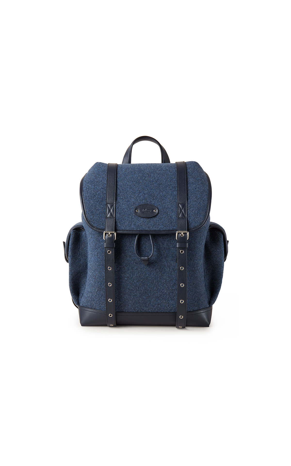 Mulberry Oversized heritage backpack felt midnight from Bicester Village