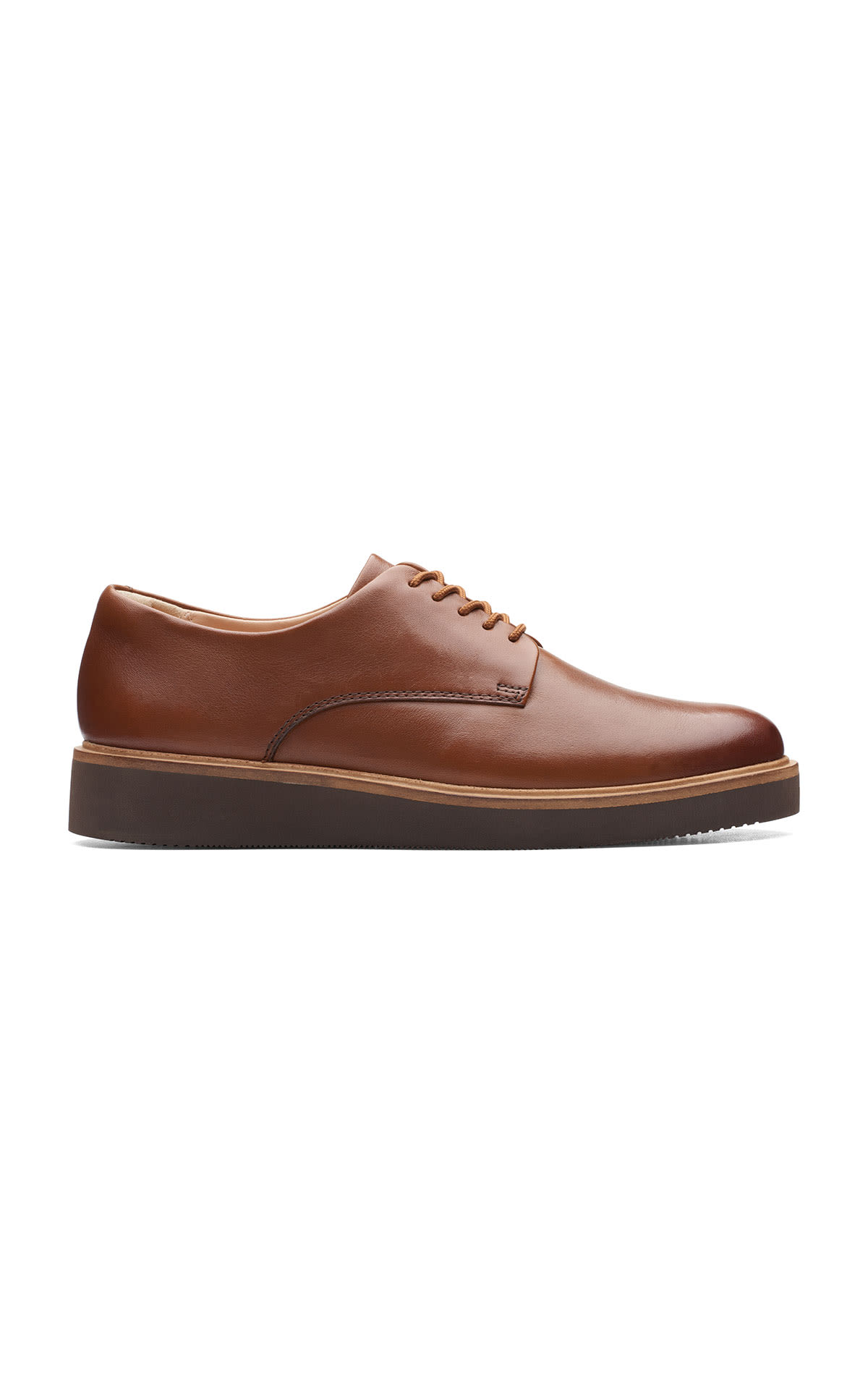 Brown Glickly Derby shoes clarks