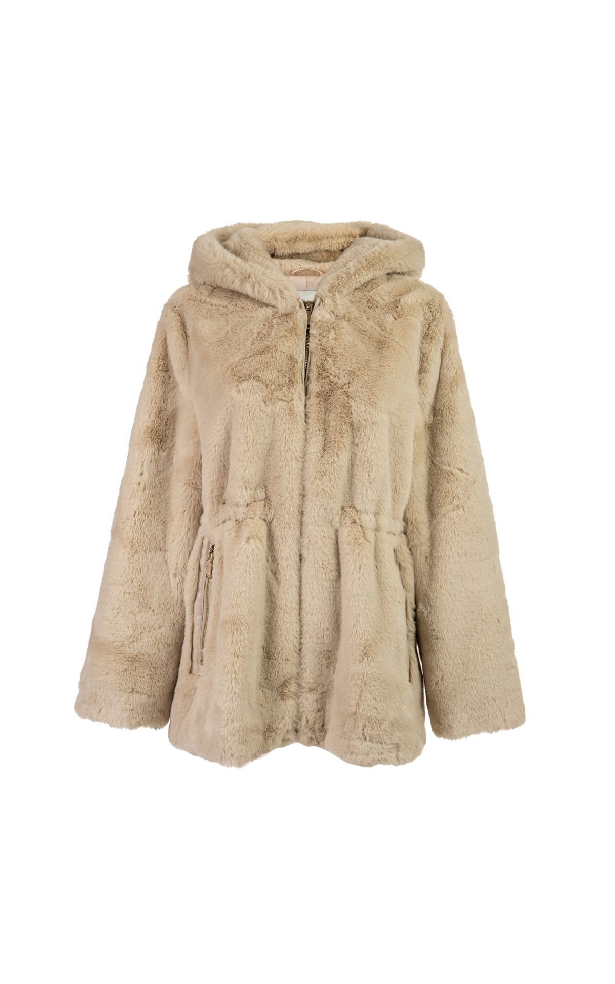 Soft coat with belt and zip Blumarine