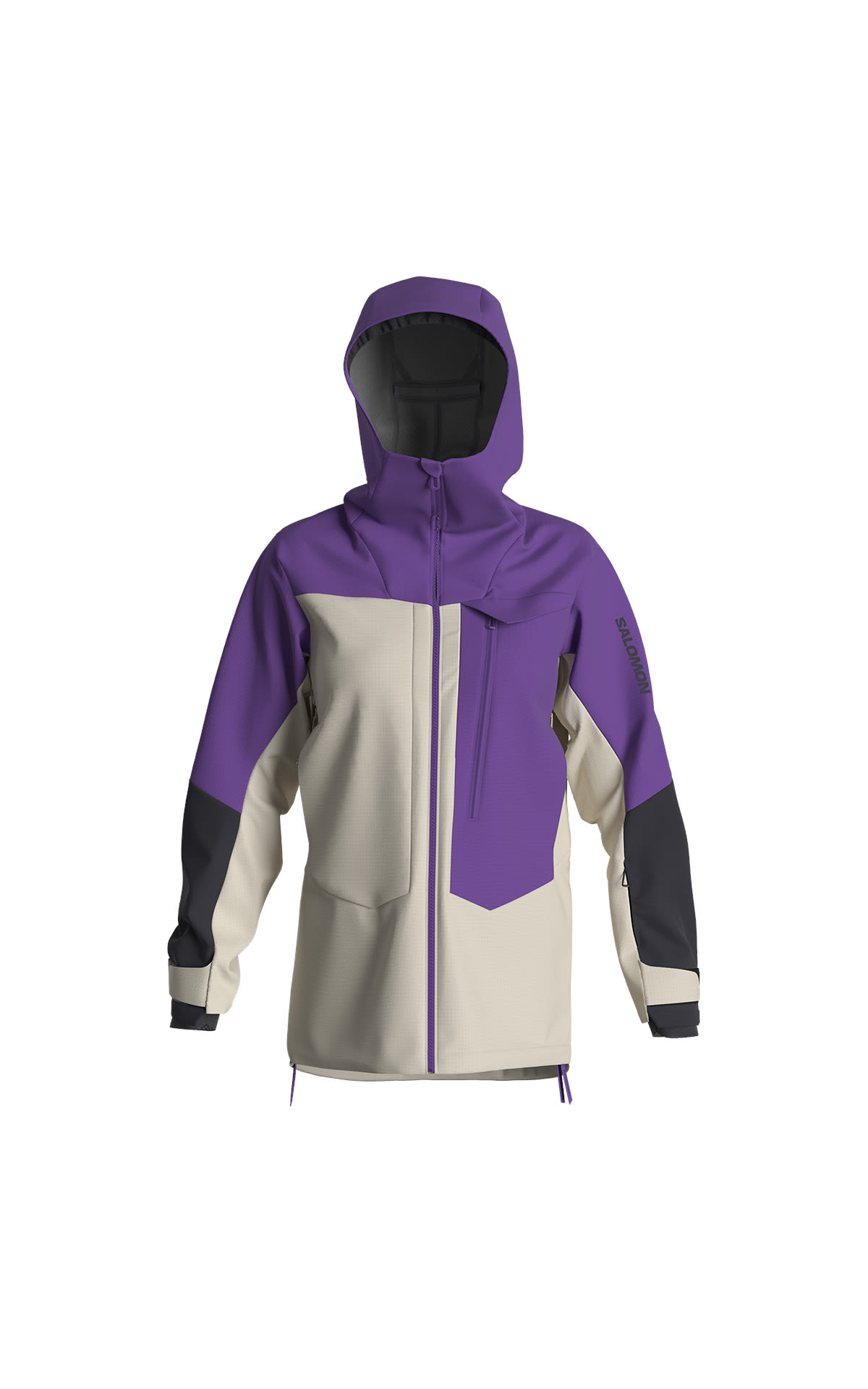 Salomon Ski jacket white and purple