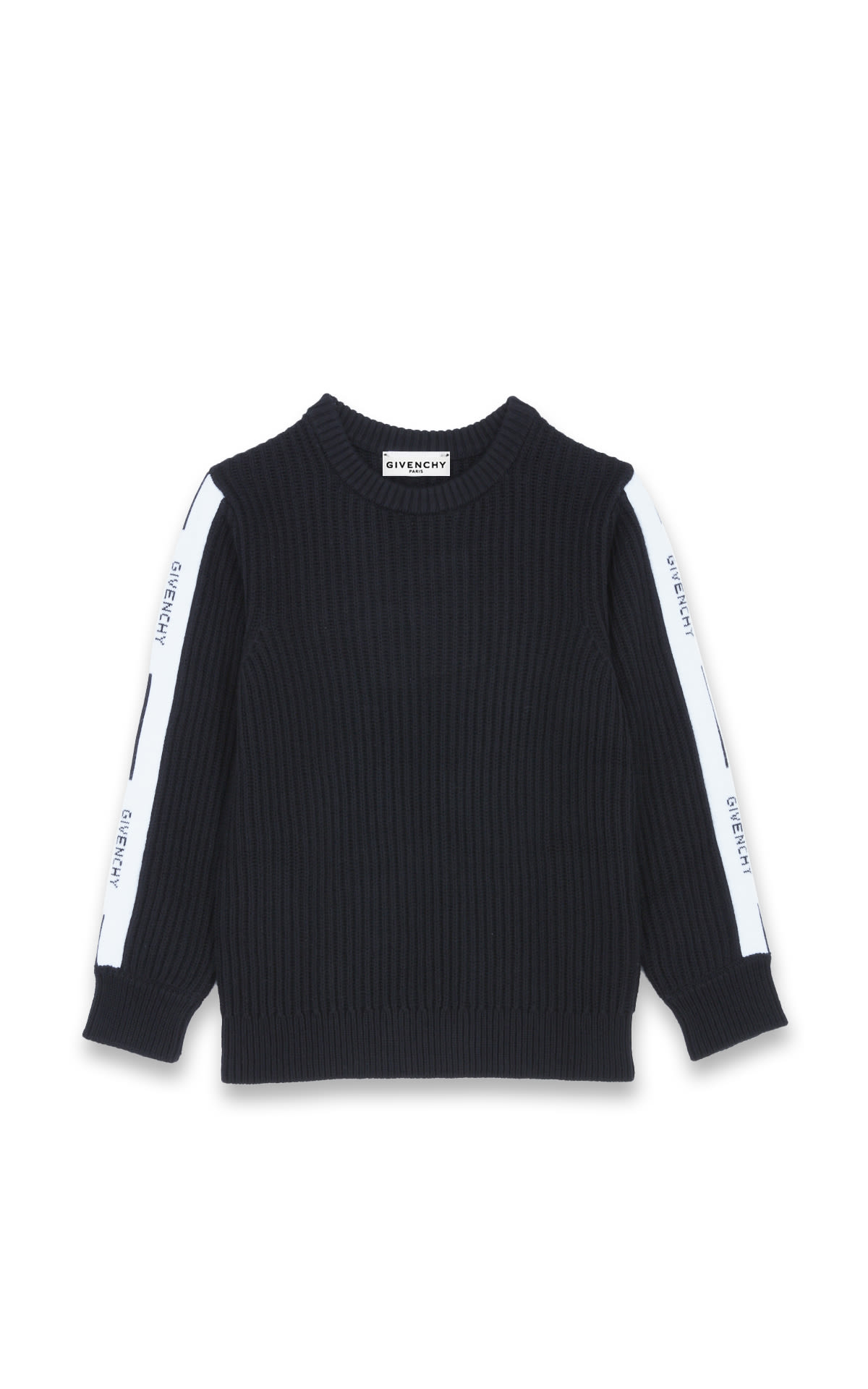 Givenchy black sweater with sleeve logo*