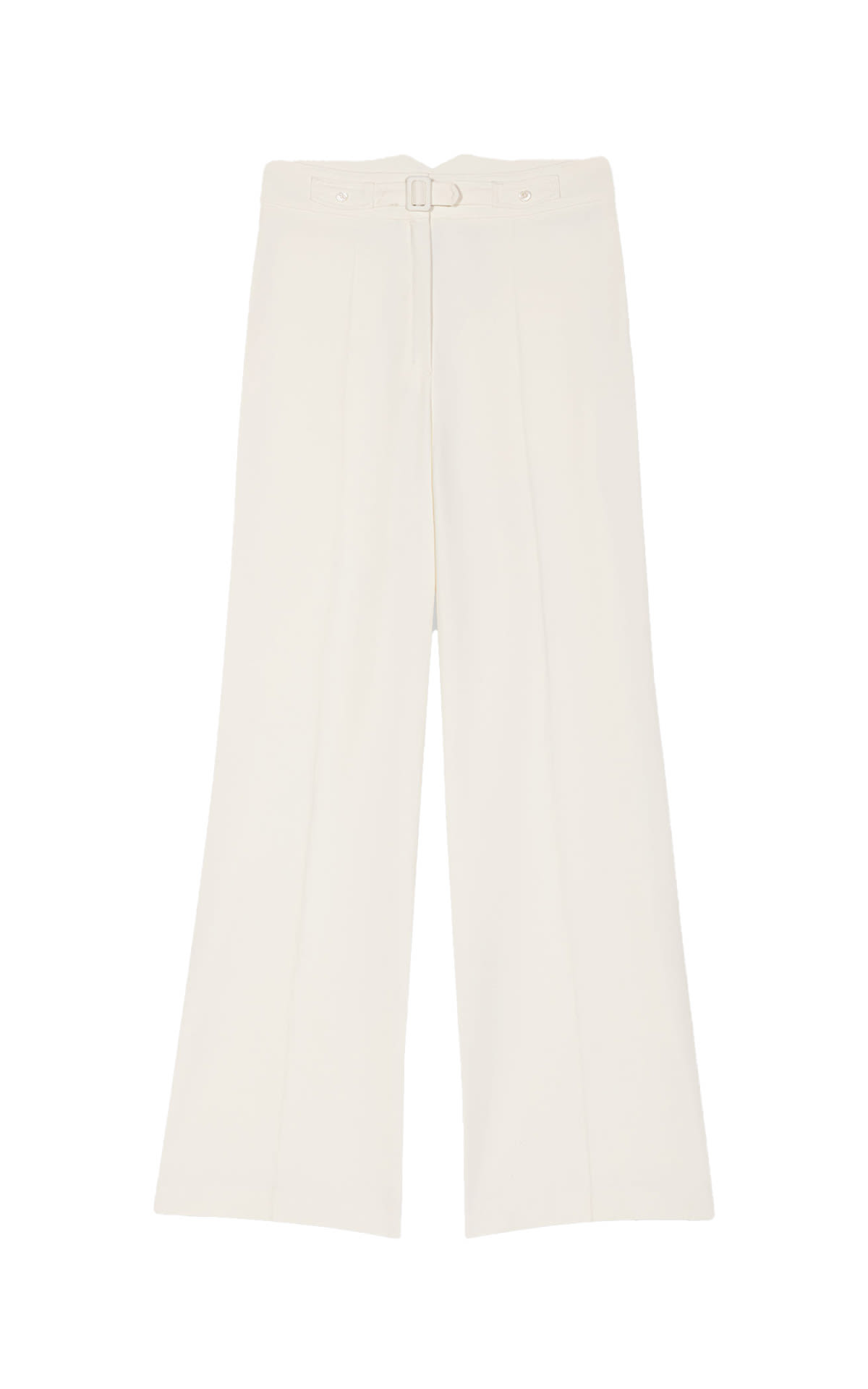 Pantalones blanco con cinturón Maje outlet barcelona la roca village