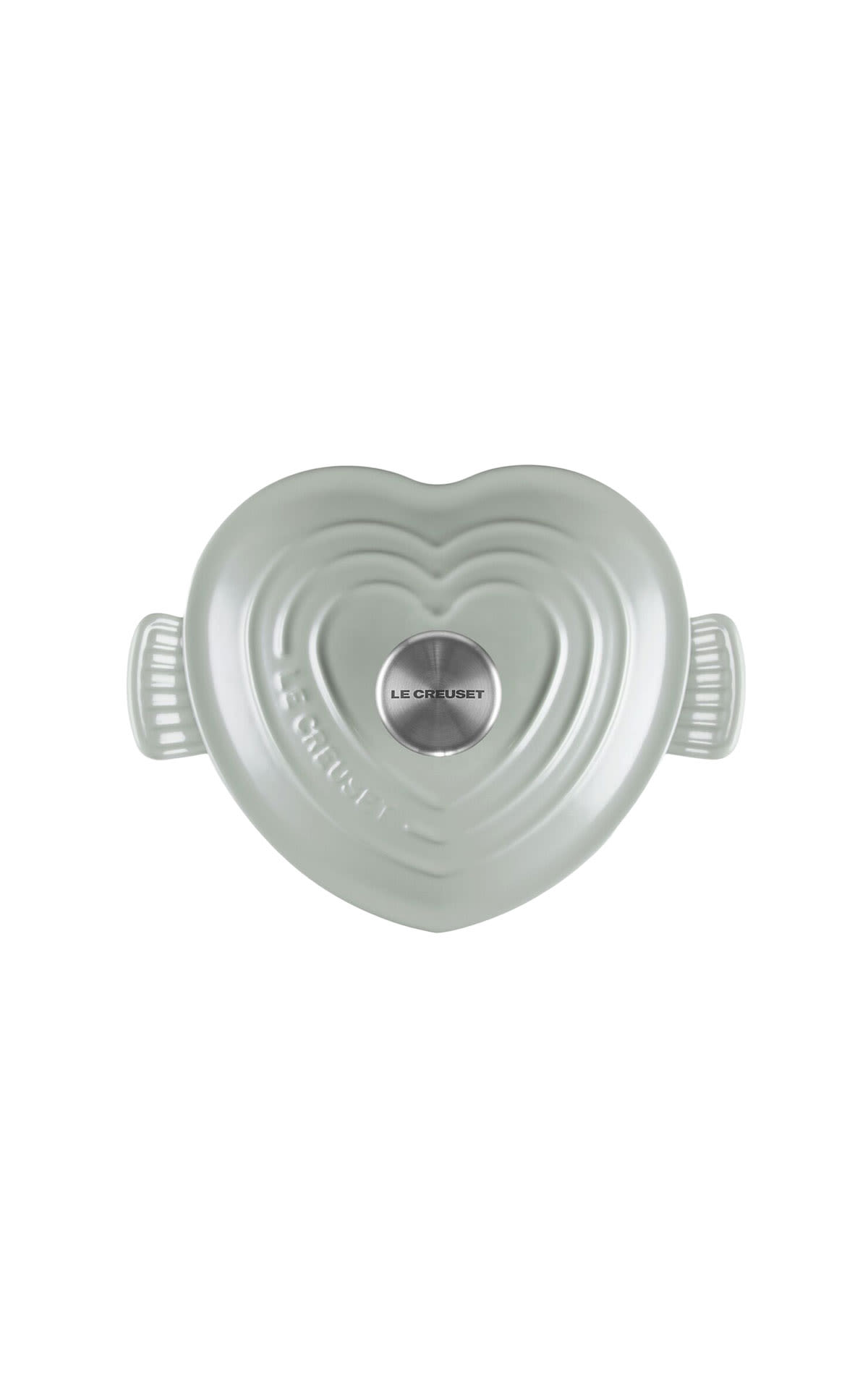 Le Creuset Heart cocotte 20cm pistache from Bicester Village